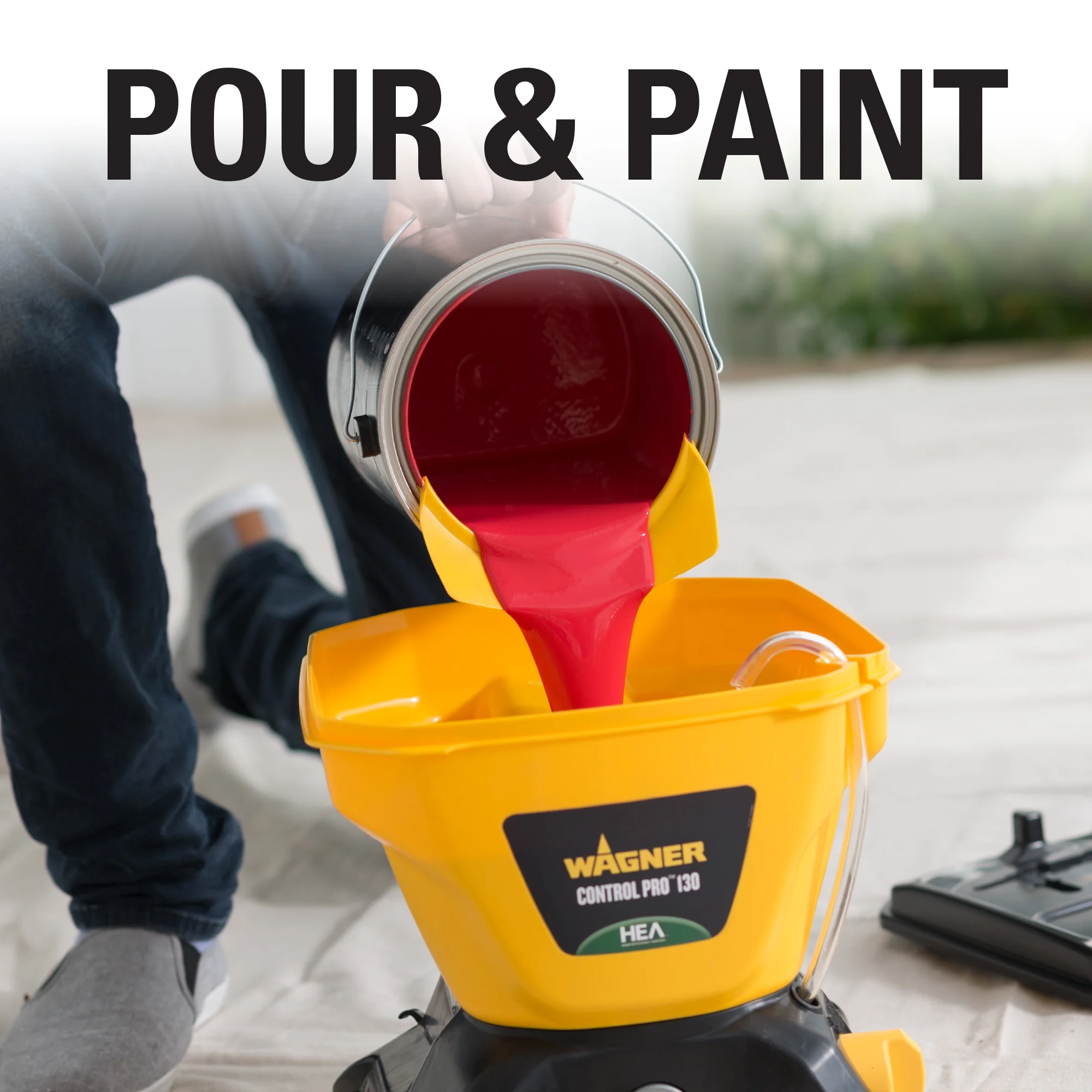 Wagner Control Pro 130 High Efficiency Airless 1.5 Gallon Power Tank Paint/Stain Sprayer