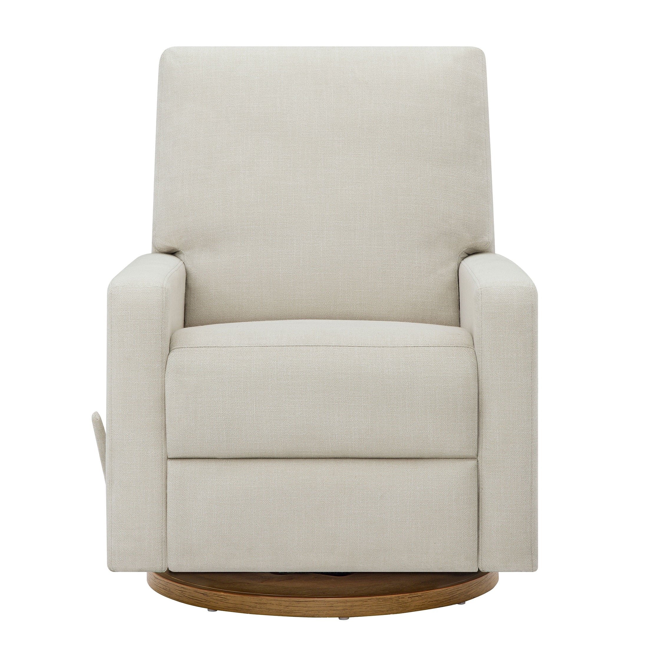 Better Homes & Gardens Modern Farmhouse Glider Recliner, Taupe Faux Leather