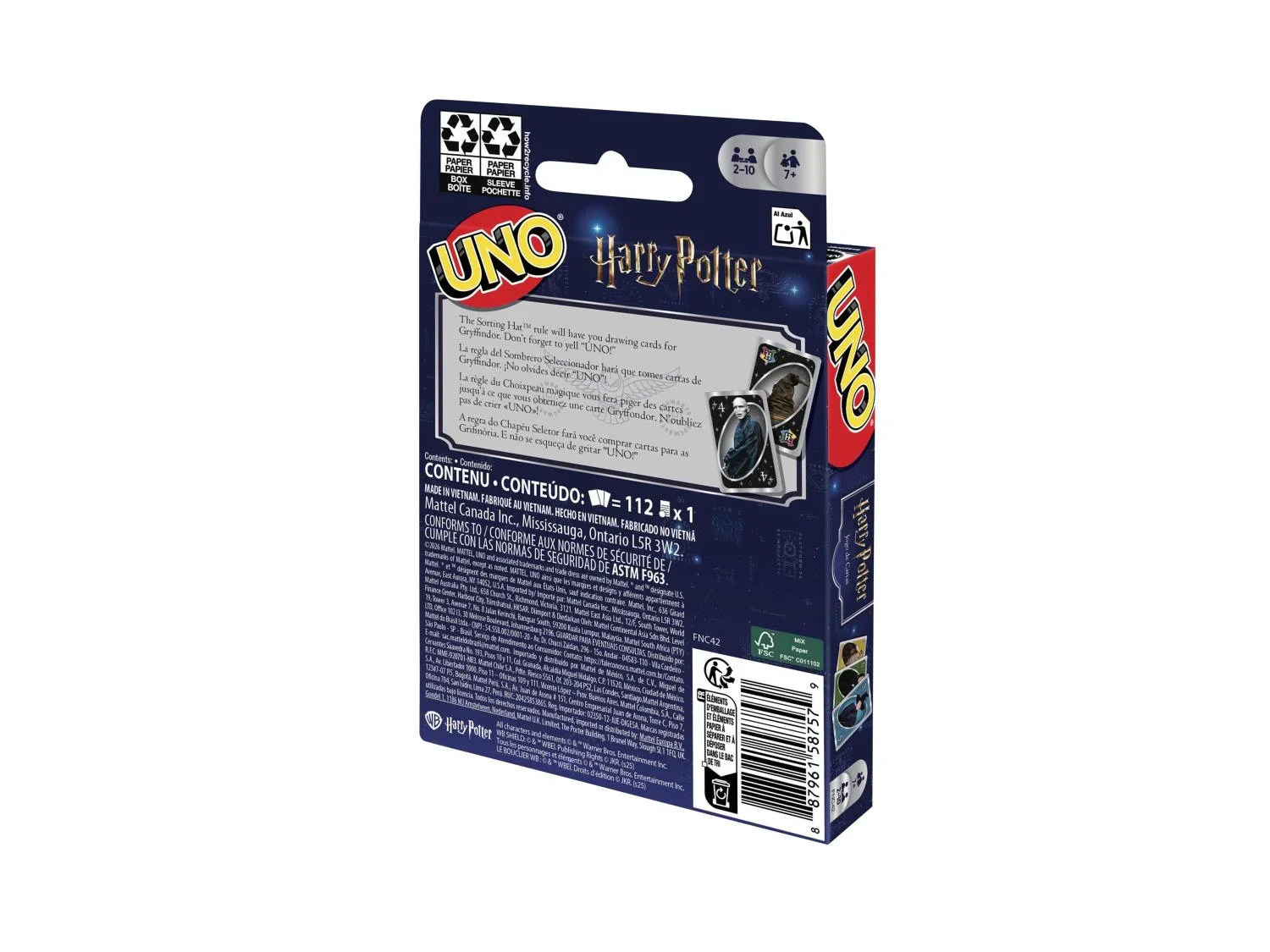 UNO Jeu de cartes Harry Potter