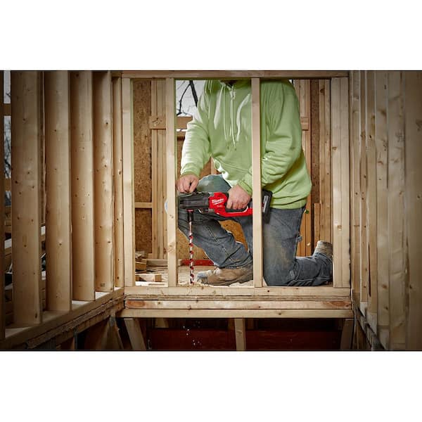 M18 FUEL 18V Lithium Ion Brushless Cordless Hole Hawg 7/16 in Right Angle Drill W/Quick Lok with M18 FUEL Hackzall Image 4