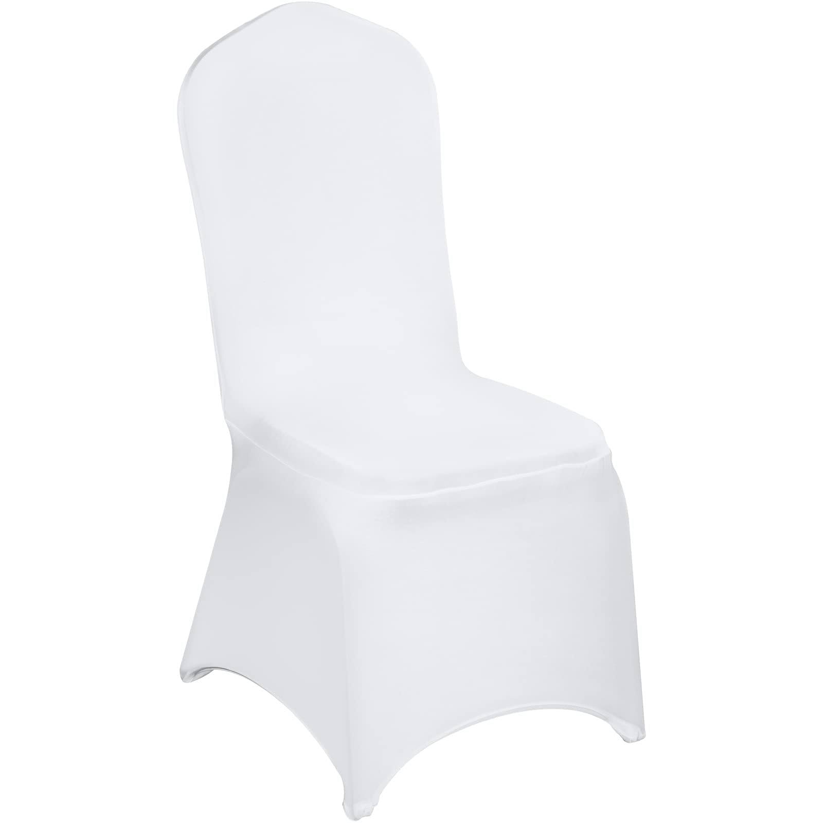VEVOR White Chair Covers Polyester Spandex Chair Cover Stretch Slipcovers