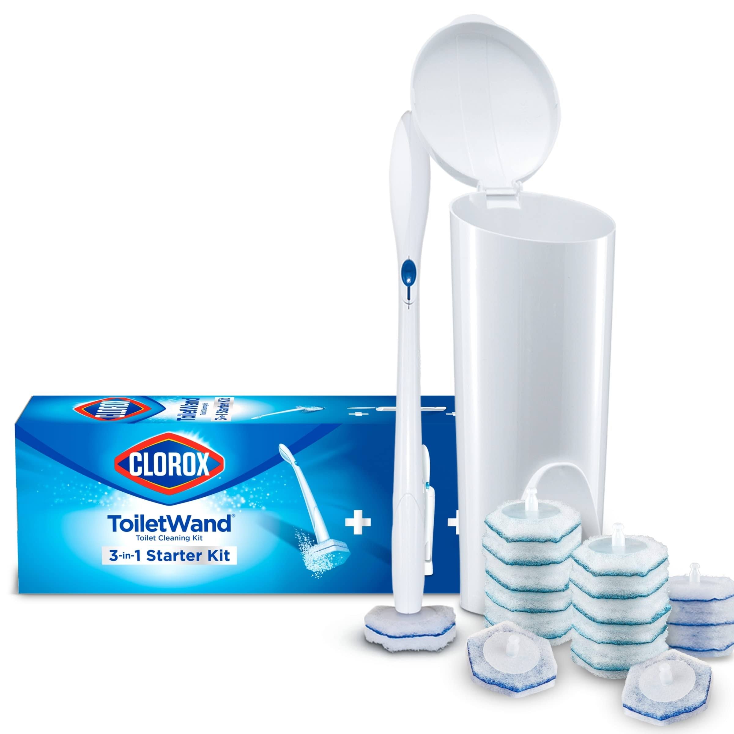 Clorox ToiletWand Disposable Toilet Cleaning System - Toiletwand, Storage Caddy