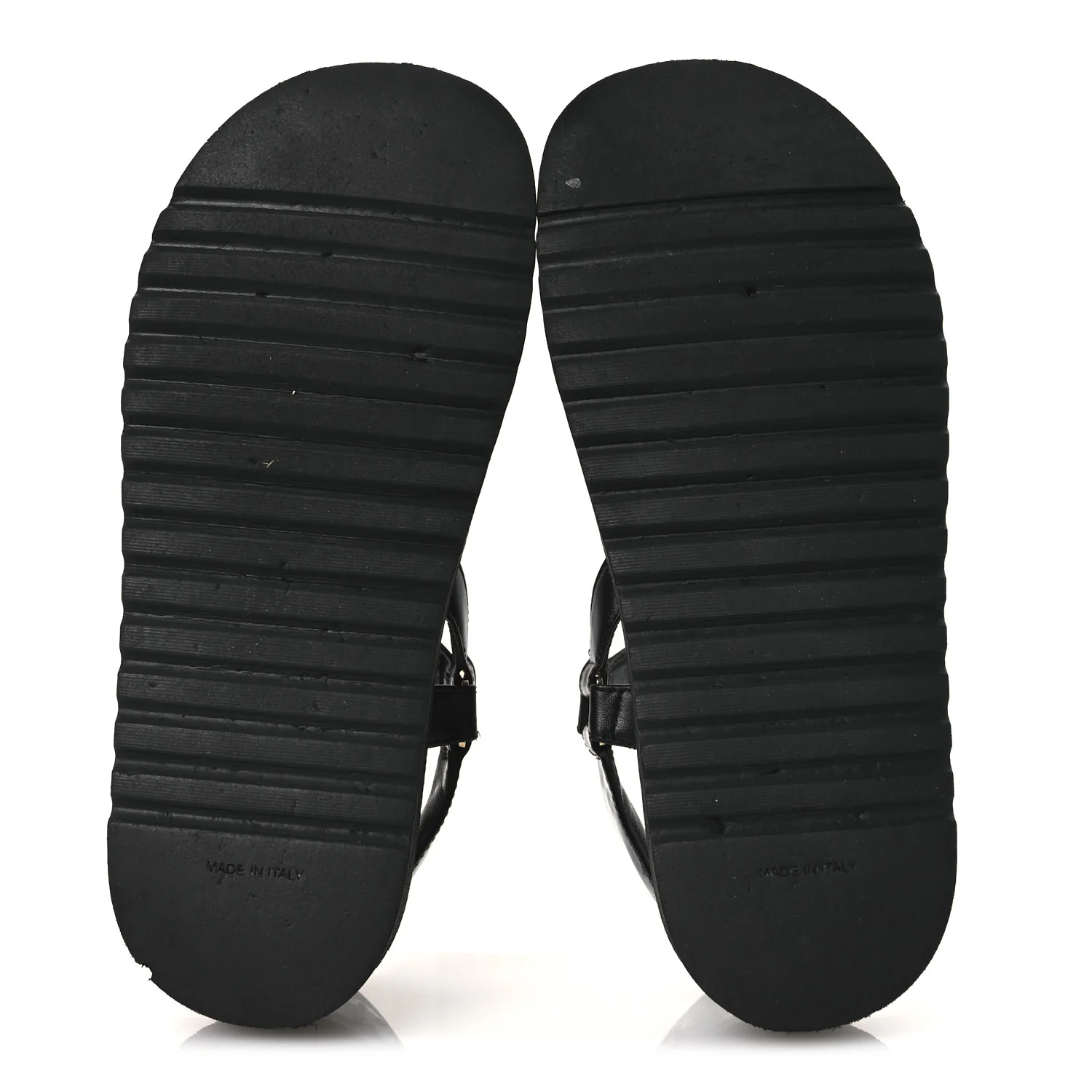 Lambskin Patent Logo Platform Sandals 39 Black