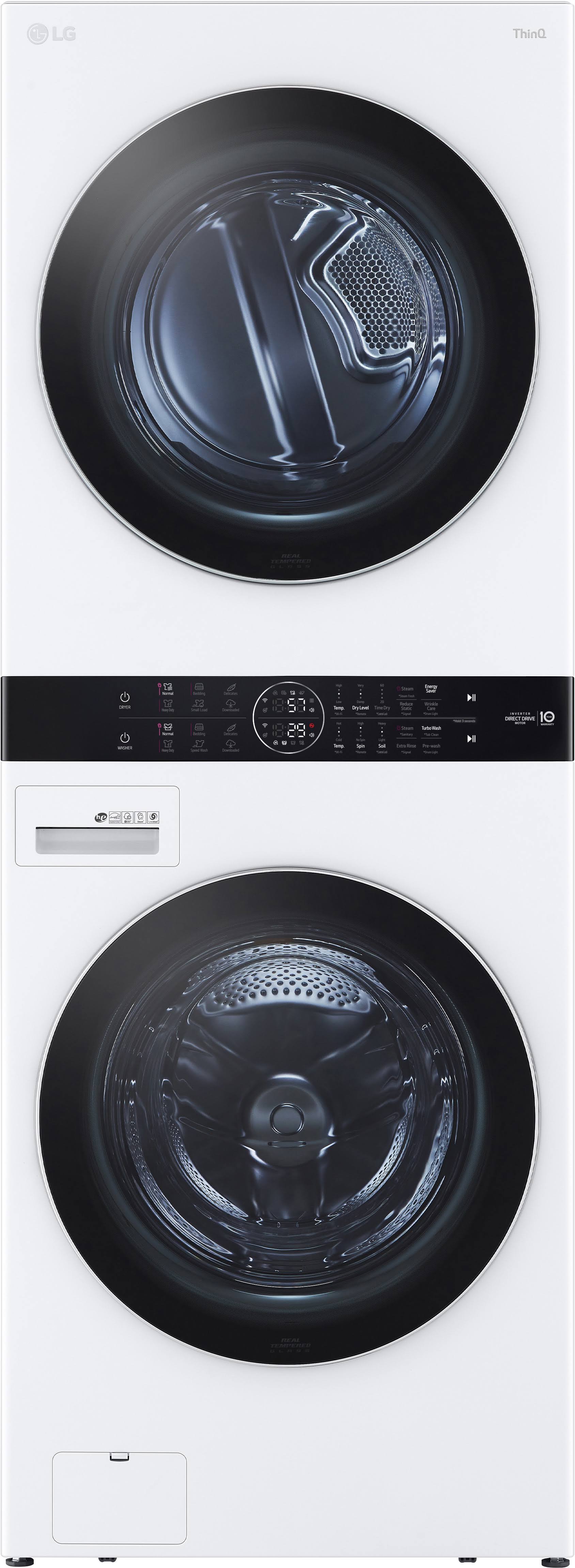 LG WKGX201HWA Single Unit WashTower with Center Control 4.5 Cu.Ft. Front Load Washer & 7.4 Cu.Ft. Gas Dryer ÿ White