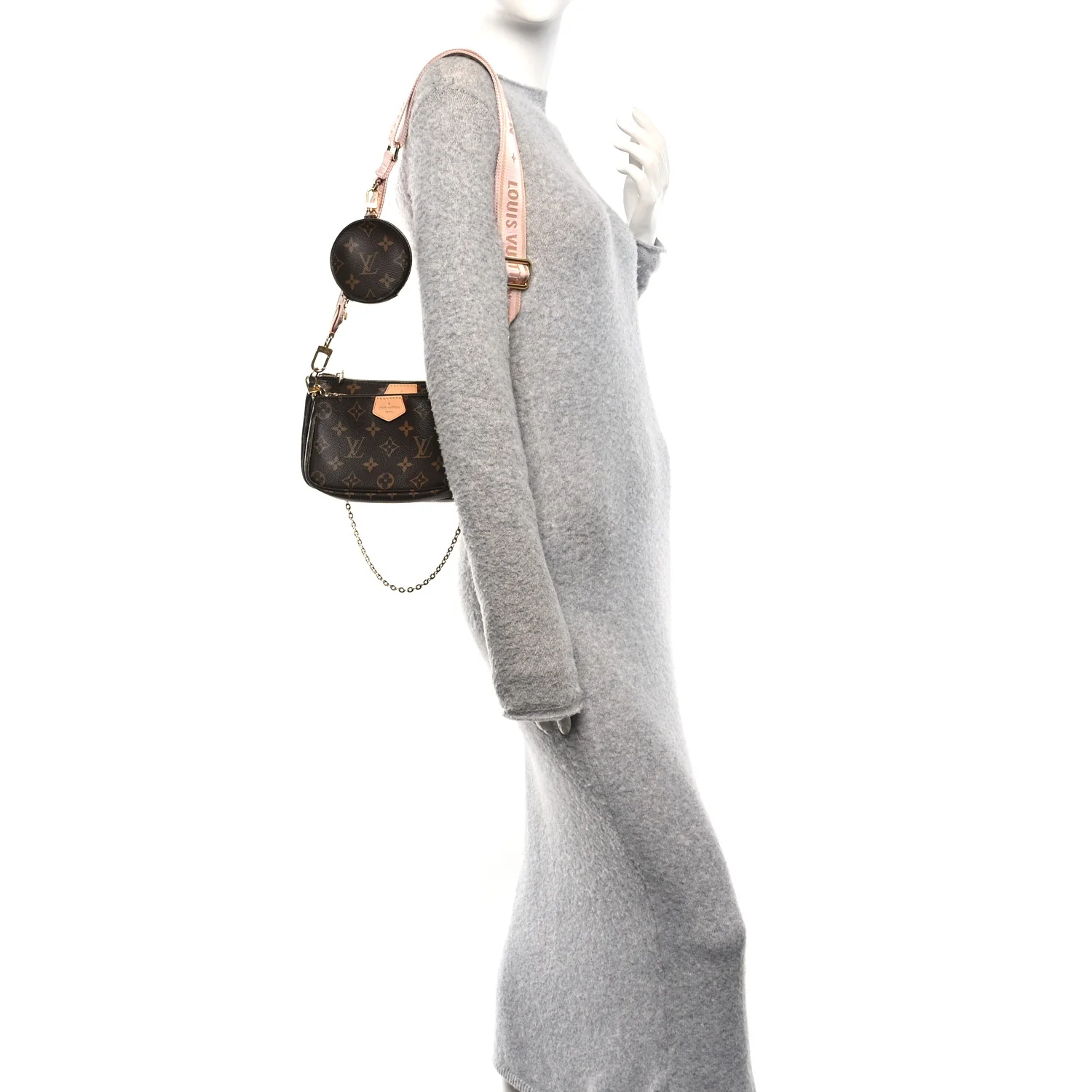 Monogram Multi Pochette Accessories Rose Clair