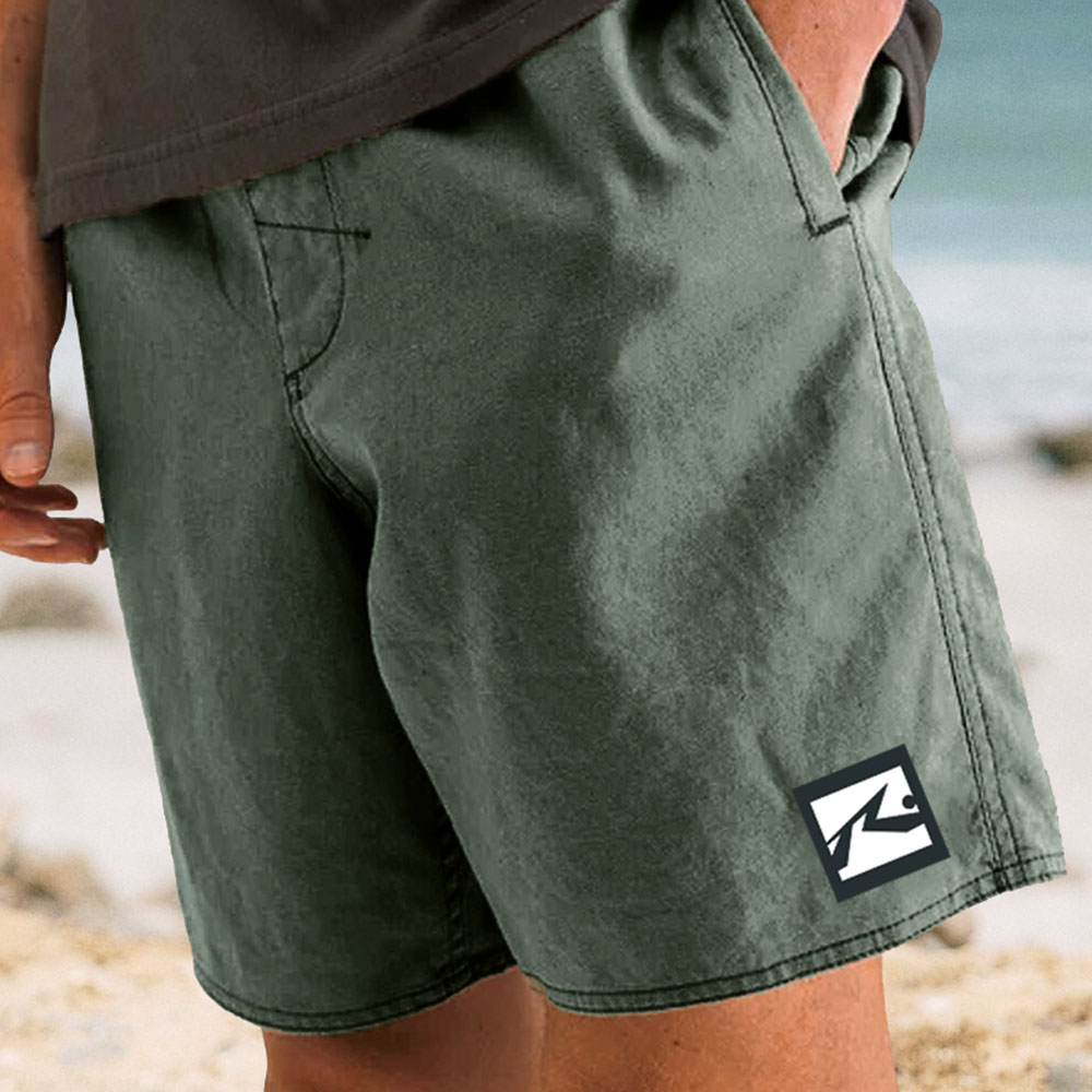 Short de surf rouillé pour homme