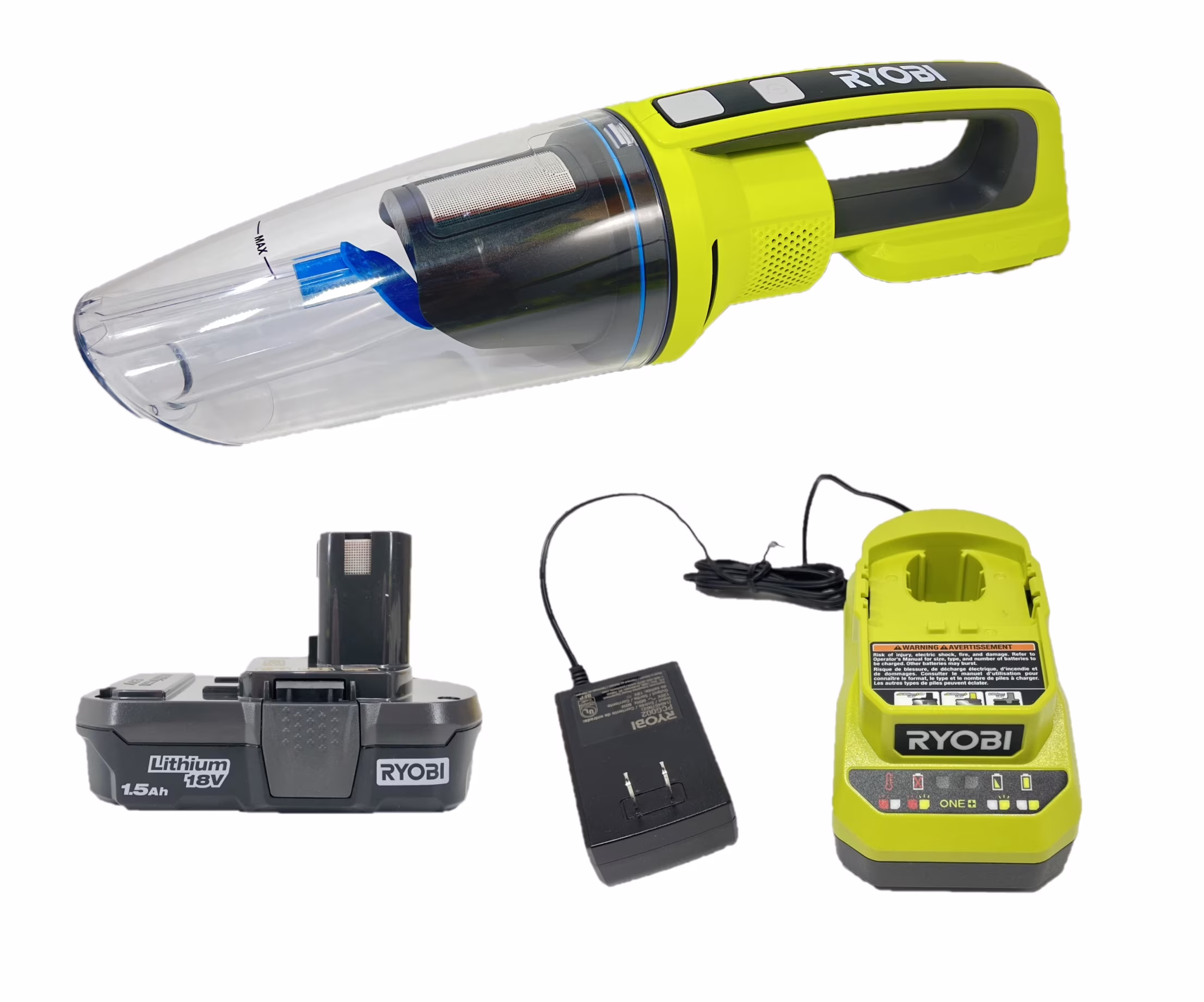 ONE+ 18V PCL702 Cordless Wet/Dry Hand Vacuum Kit with Battery and Charger (Bulk Packaged)