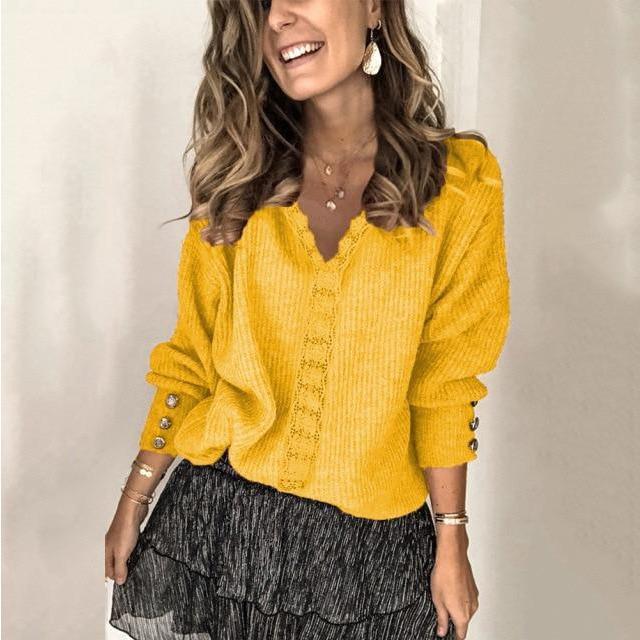 Pull en tricot élégant décontracté pour femmes