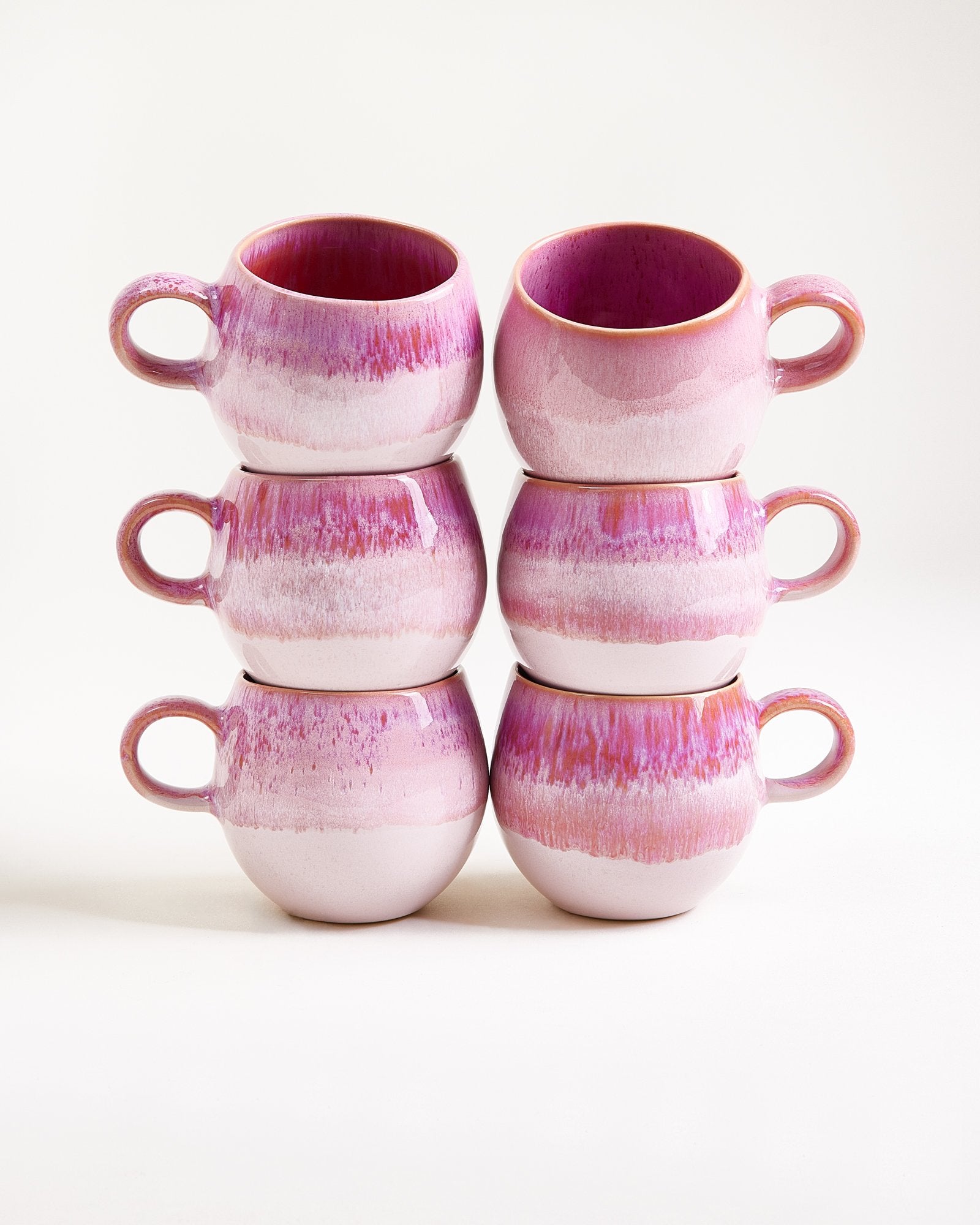 BICA - SMALL MUG PINK SET OF 6