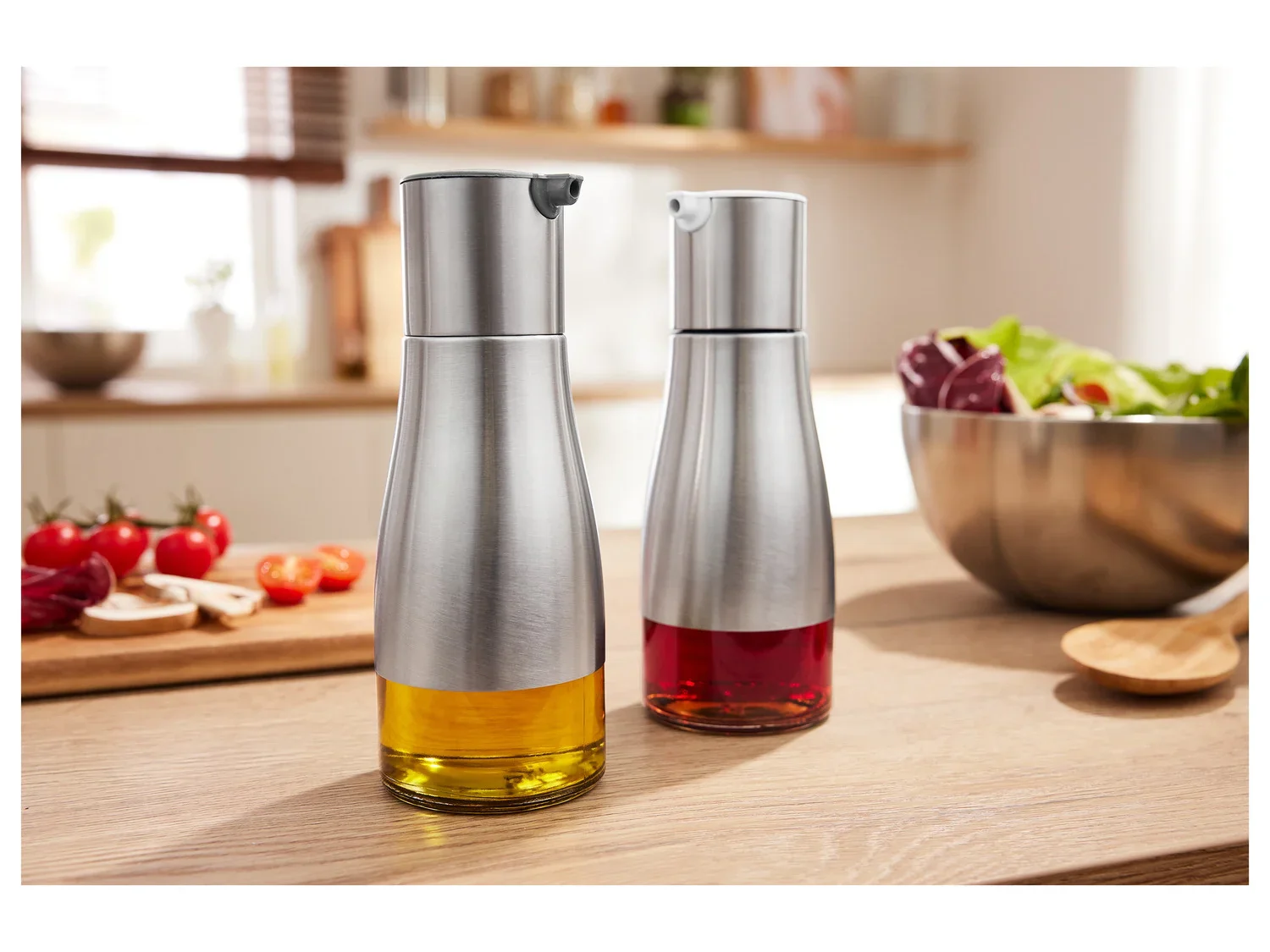 ERNESTO Set de moulins  sel et  poivre ou set de distributeurs  vinaigre et  huile