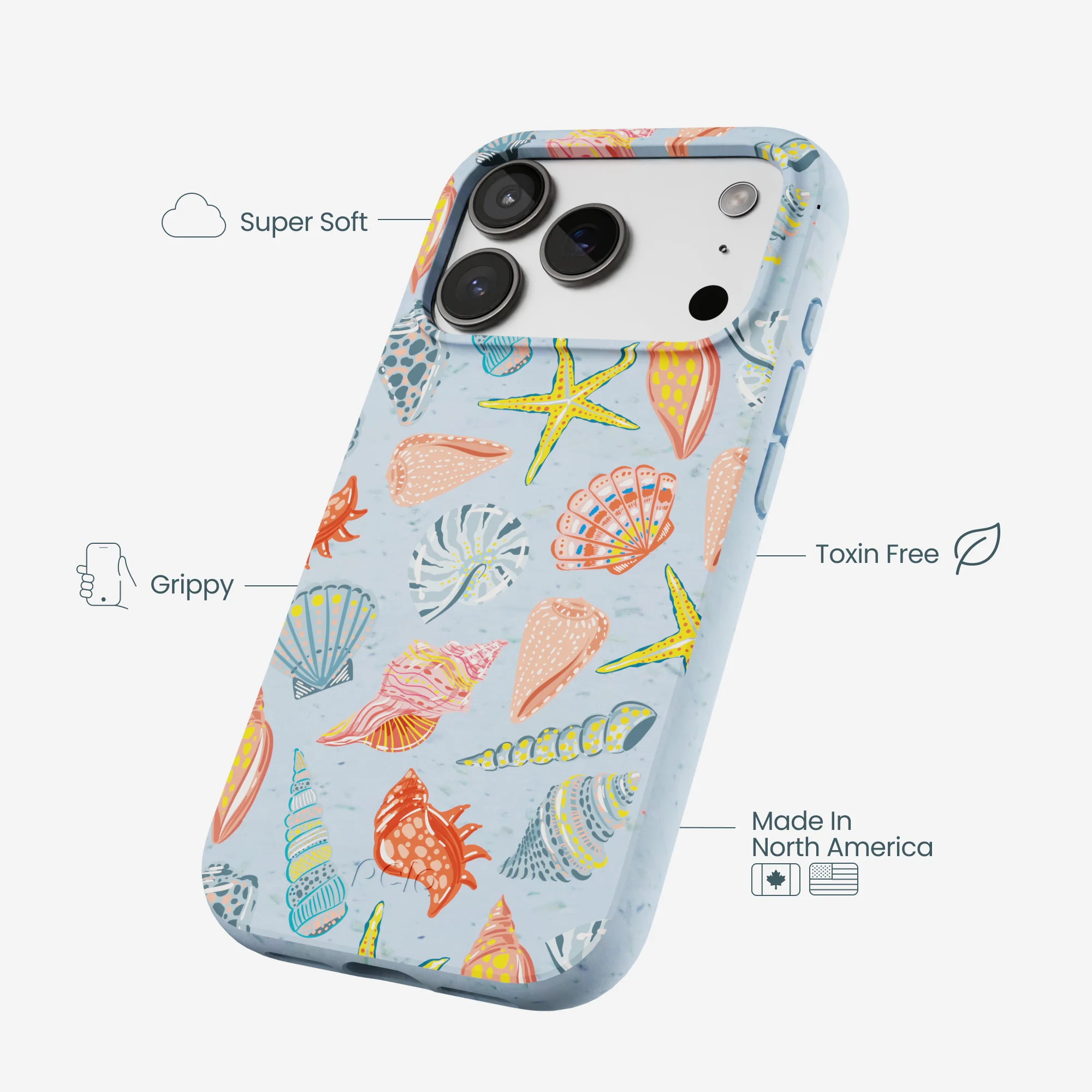 Powder Blue Mermaid Finds iPhone 17 Pro Case