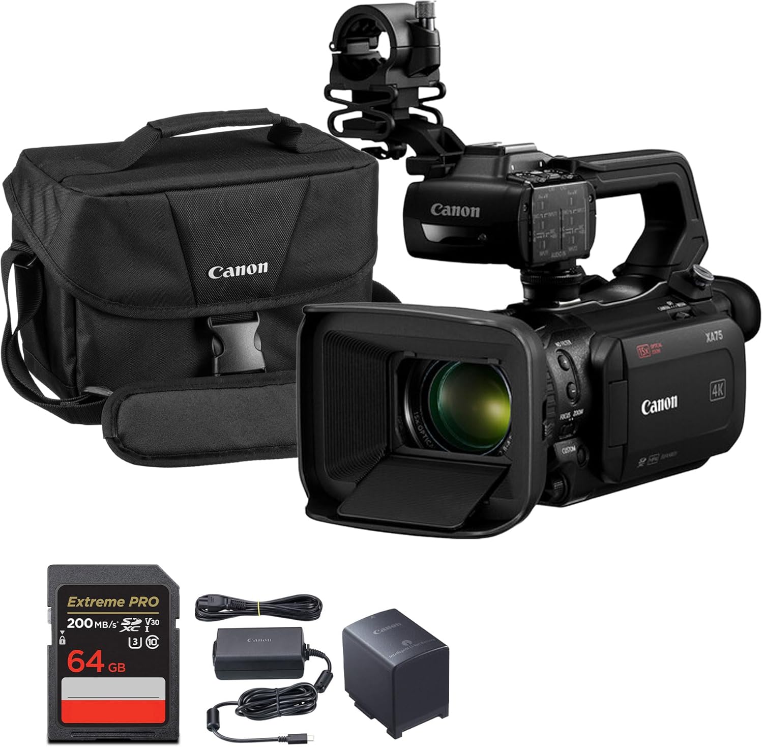 Canon XA75 Professional UHD 4K Camcorder with 15x Optical Zoom  1