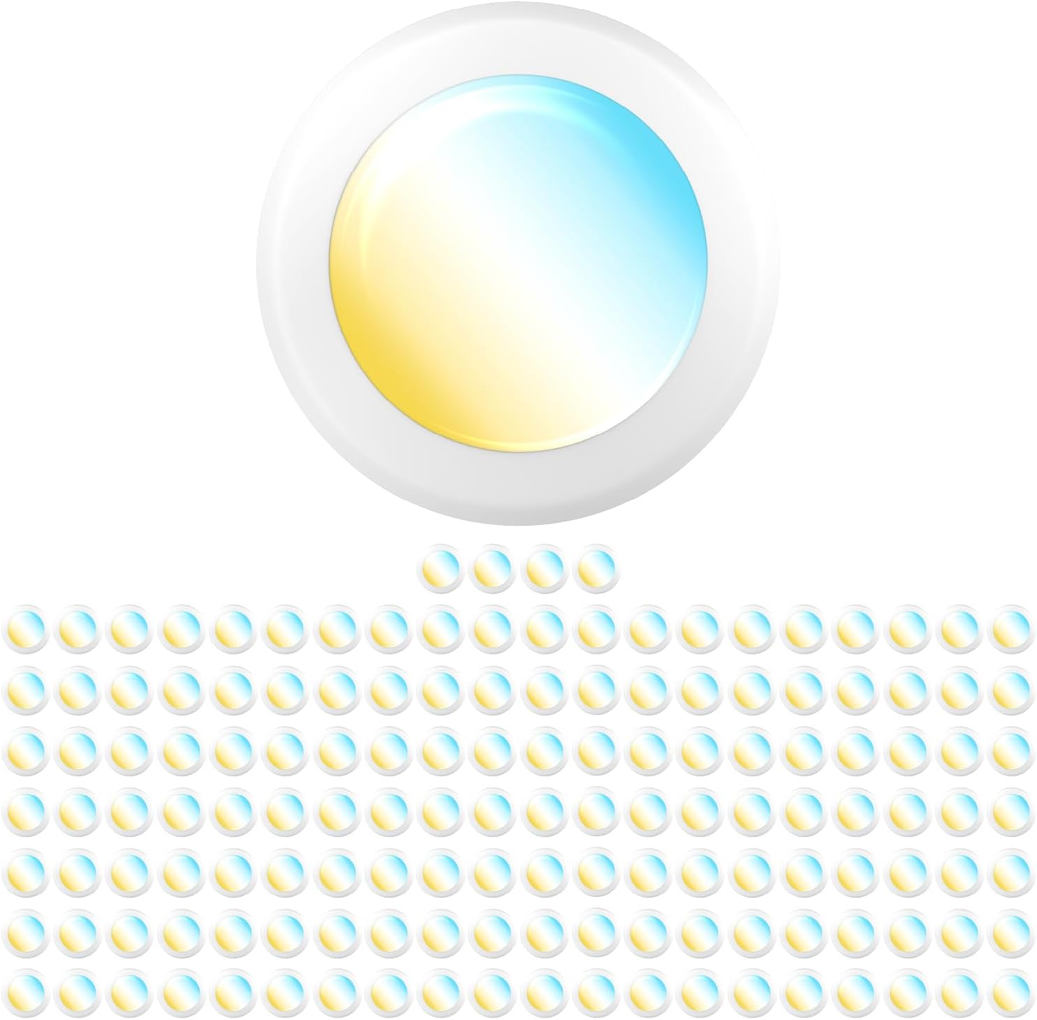 Sunco 144 Pack LED Disc Lights Ceiling 6 Inch, Flush Mount Disk Light, Recessed Can Lighting, 1050 LM, 15W (75W Equivalent), Selectable CCT 3000K/4000K/5000K/6000K/6500K, Dimmable, Damp Rated ETL