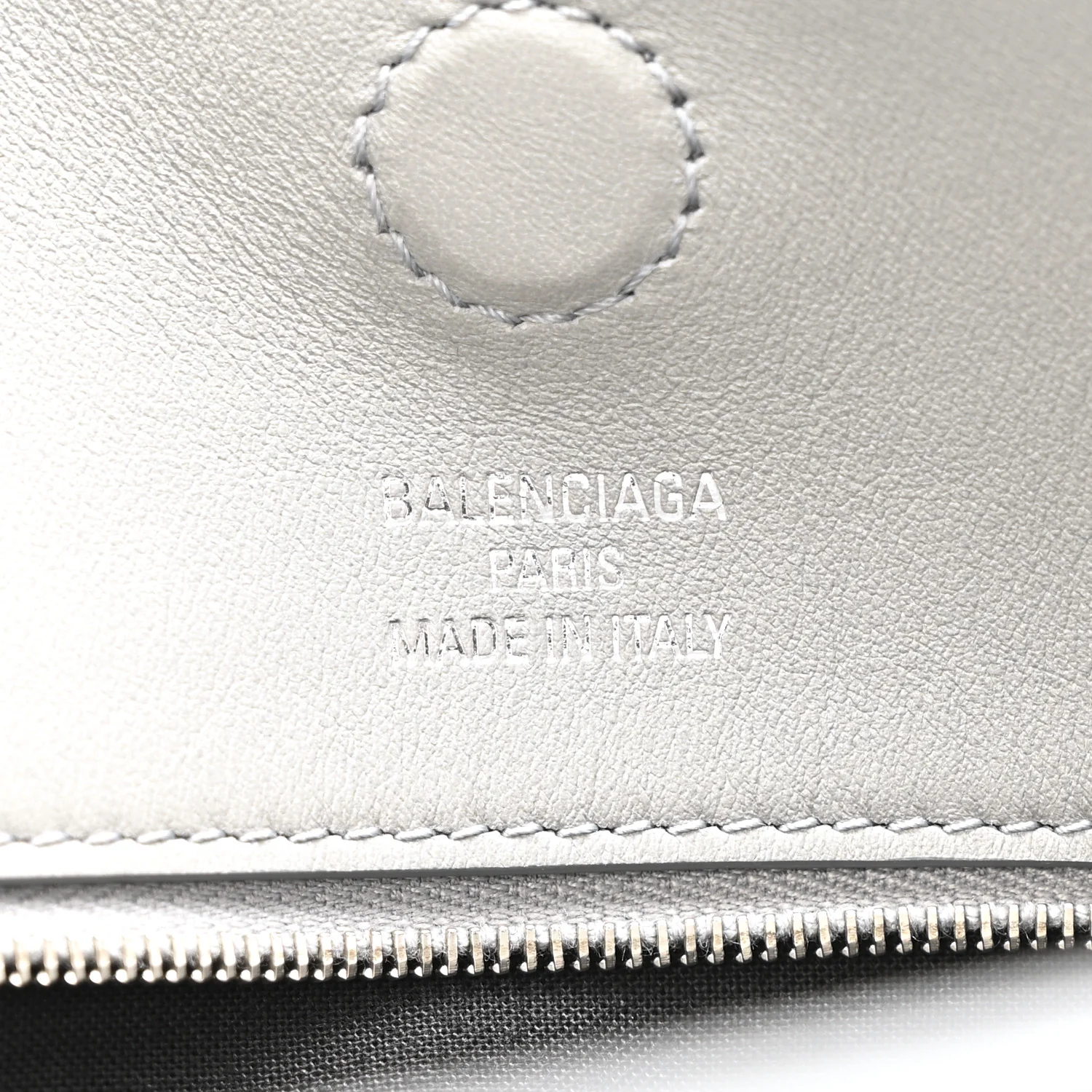 Smooth Calfskin Hampton Carry All Bag Grey