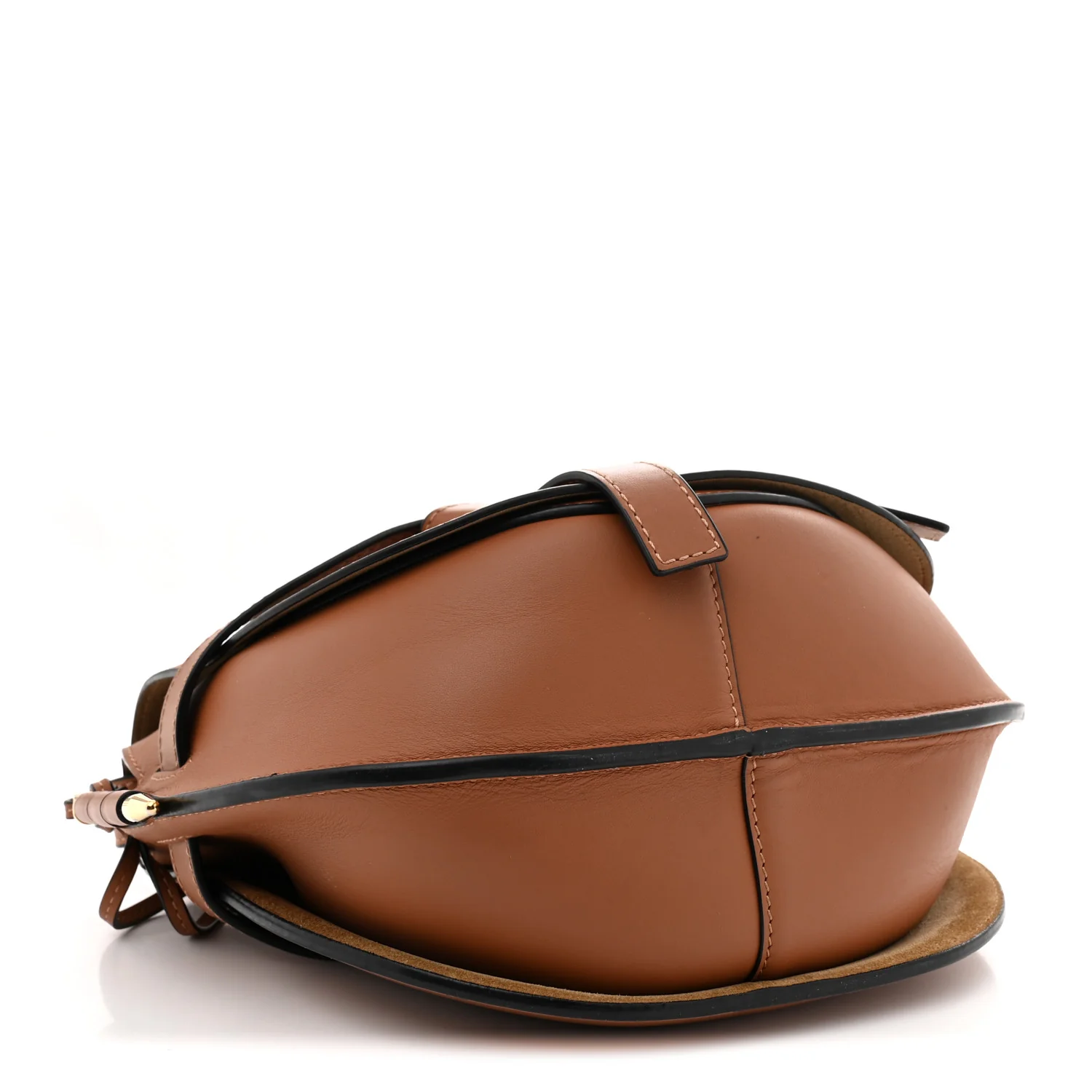 Calfskin Jacquard Small Gate Dual Bag Tan