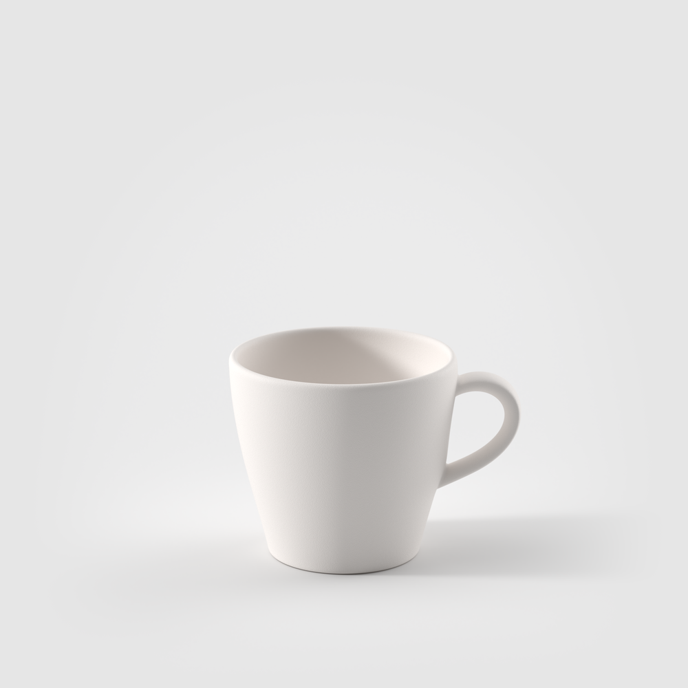Manufacture Coffee cup - White, 5.5 oz, Premium Porcelain