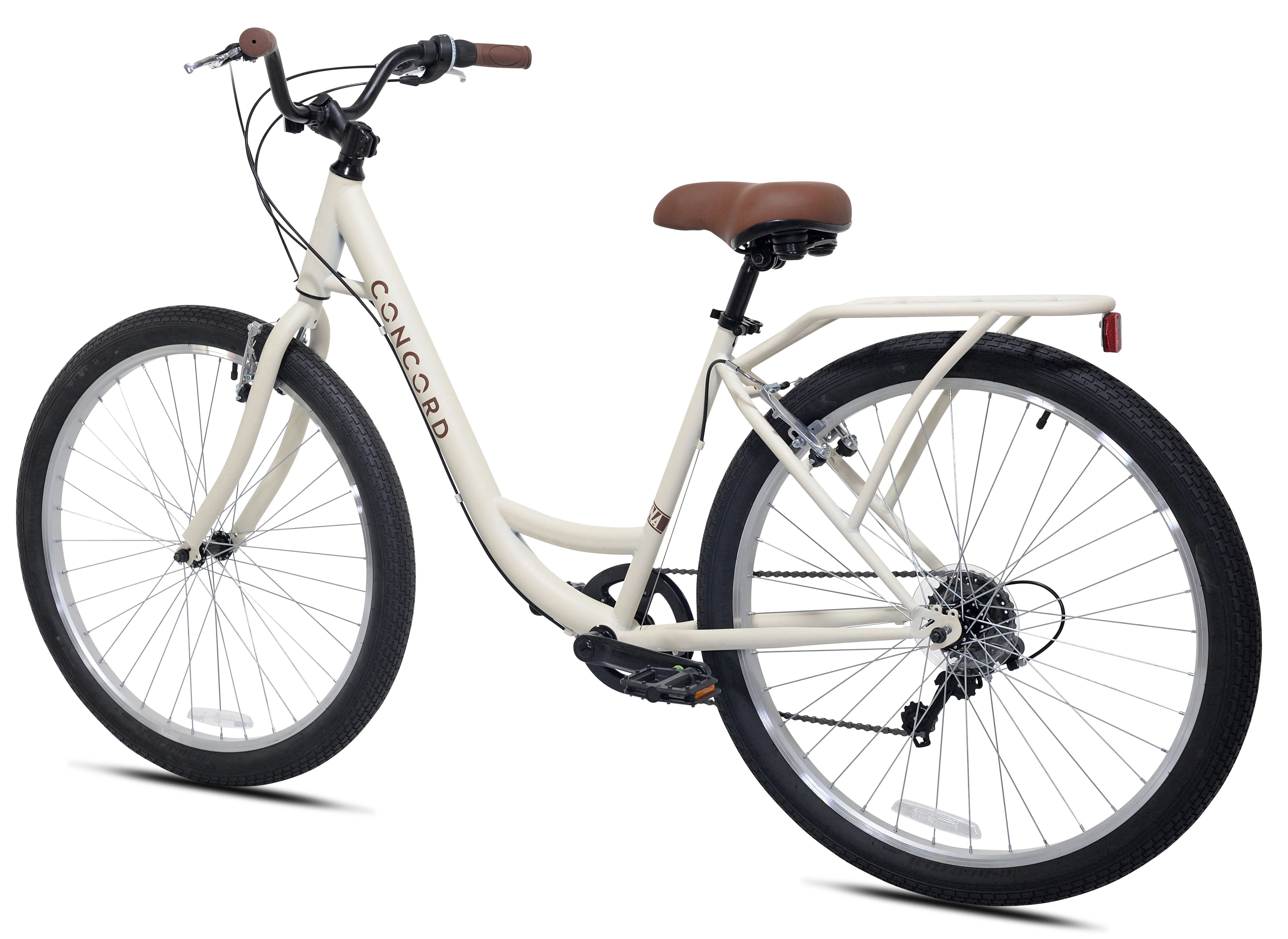 27 5" Laguna Comfort Bicycle, 27 5" Wheels, Fits Adult Riders 5'4" 6'2", Unisex, Cream Image 4