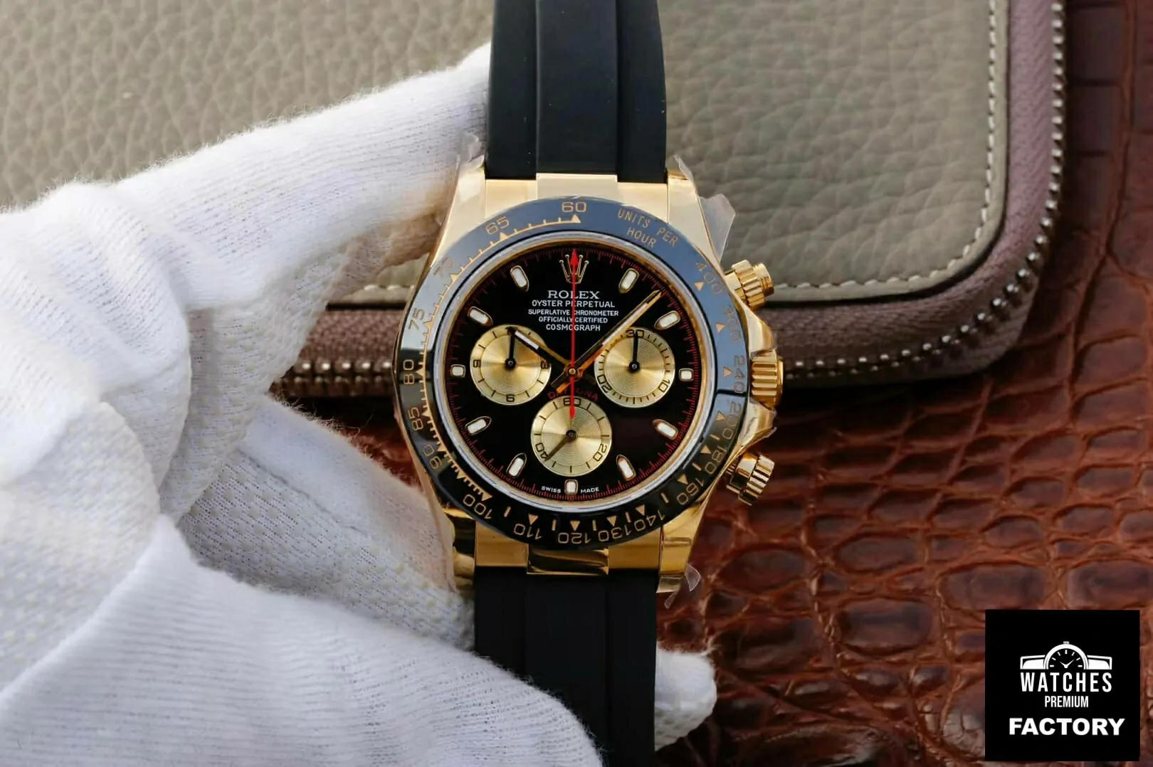 Rolex Daytona Cosmograph M116518ln-0047 JH Factory Rubber Strap