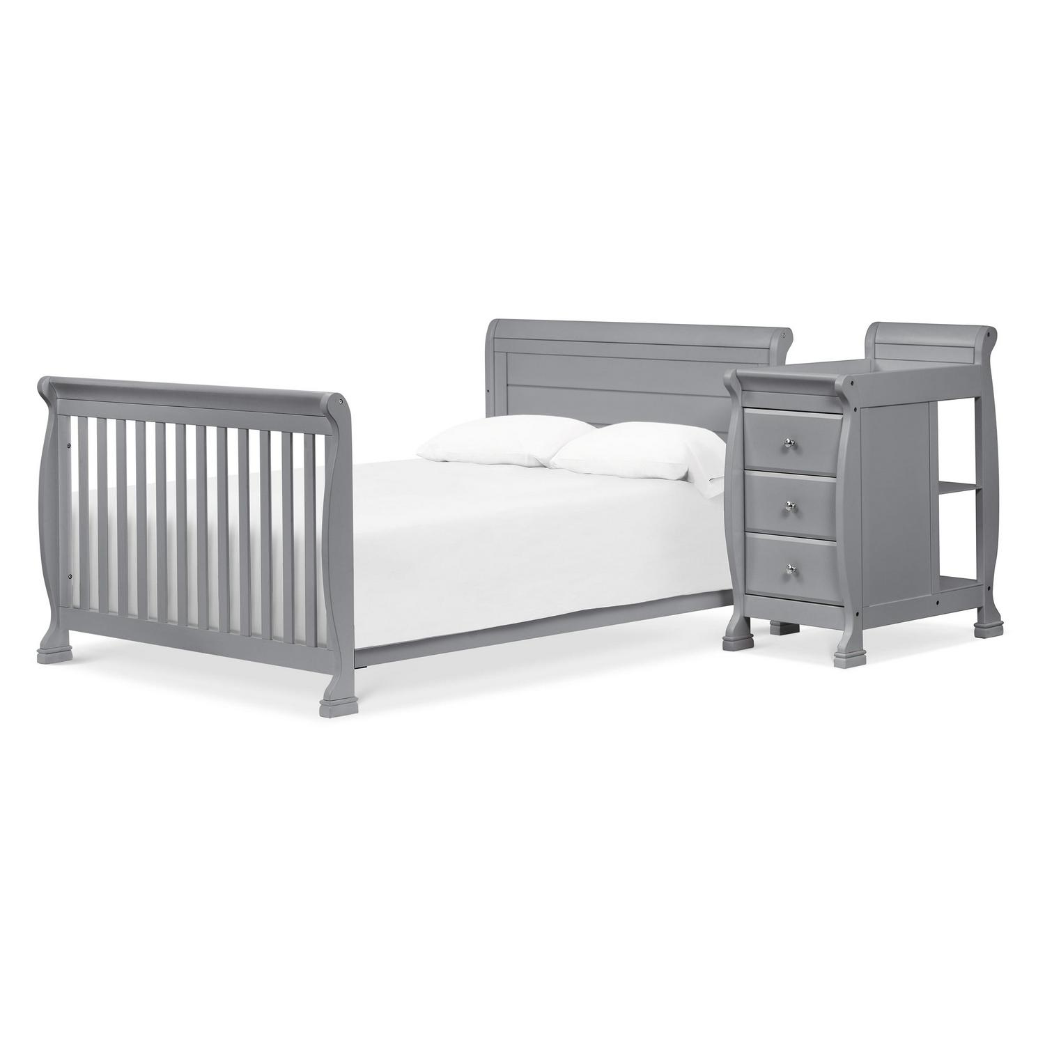 Davinci Kalani 4 - in - 1 Convertible Crib & Changer in Grey