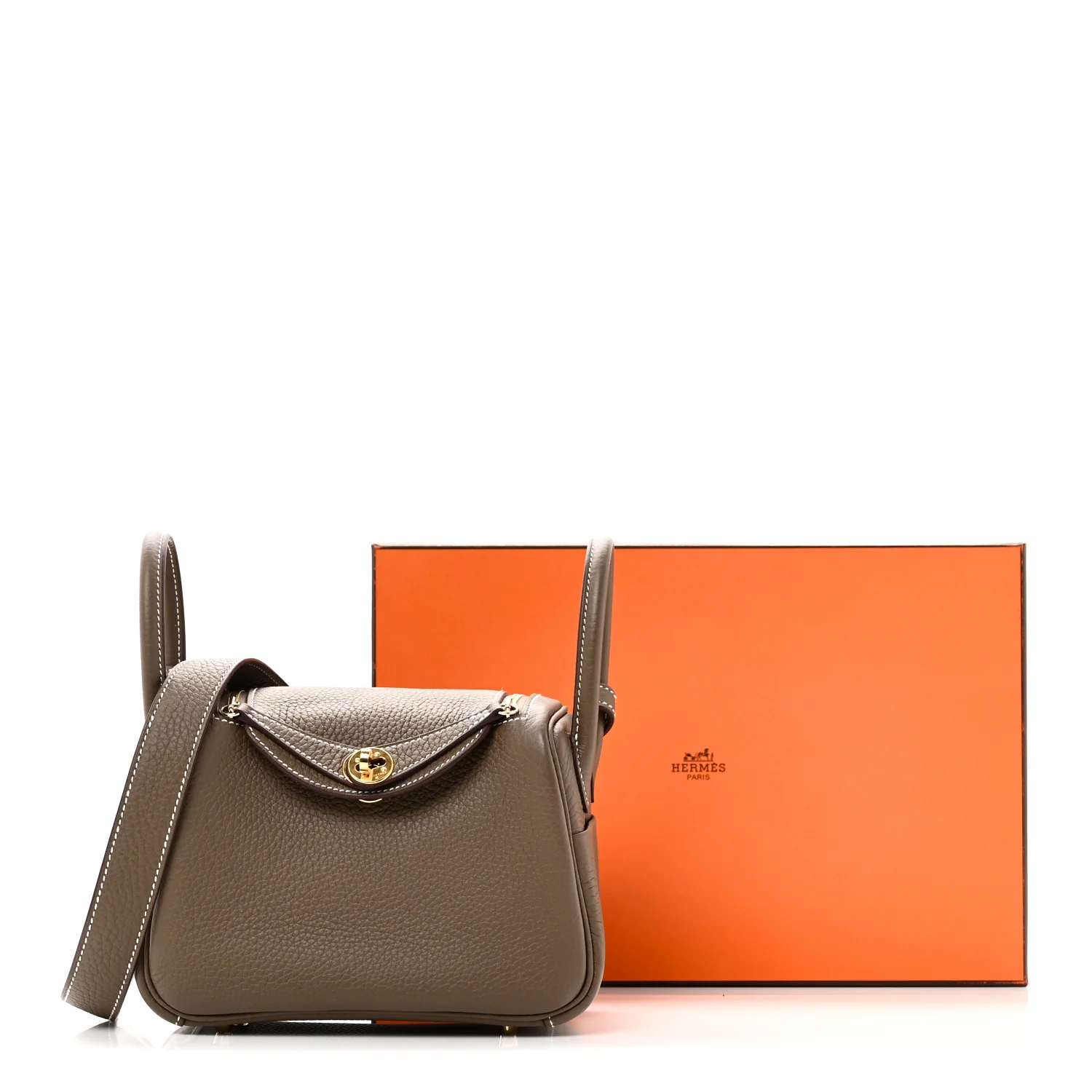 Taurillon Clemence Mini Lindy 20 Etoupe