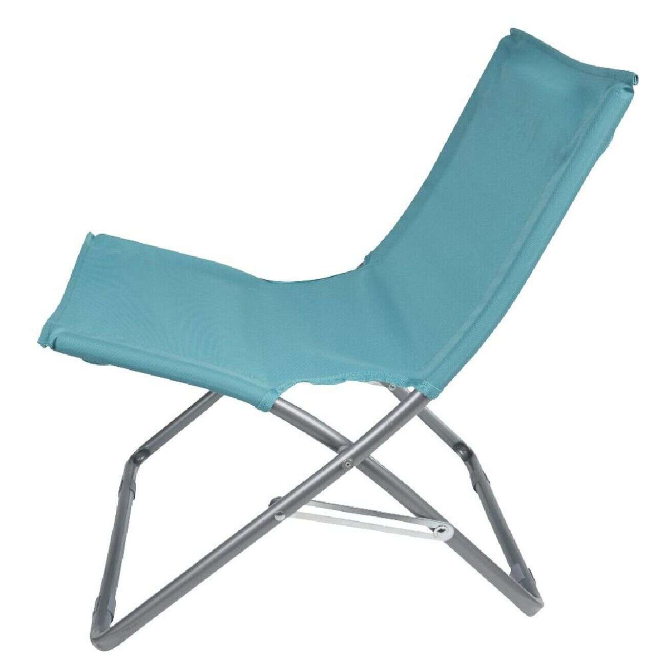 Chaise de plage pliante Funky bleu 58x43xH55cm