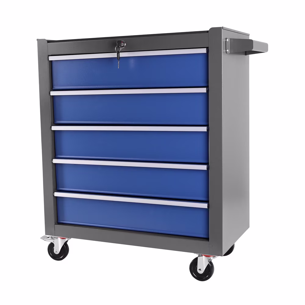 Tool Chest, 5 Drawers Rolling Tool Chest with Wheels, Portable Rolling Tool Box on Wheels, Tool Chest Organizer for Garage, Workshop, Home Crafts Use