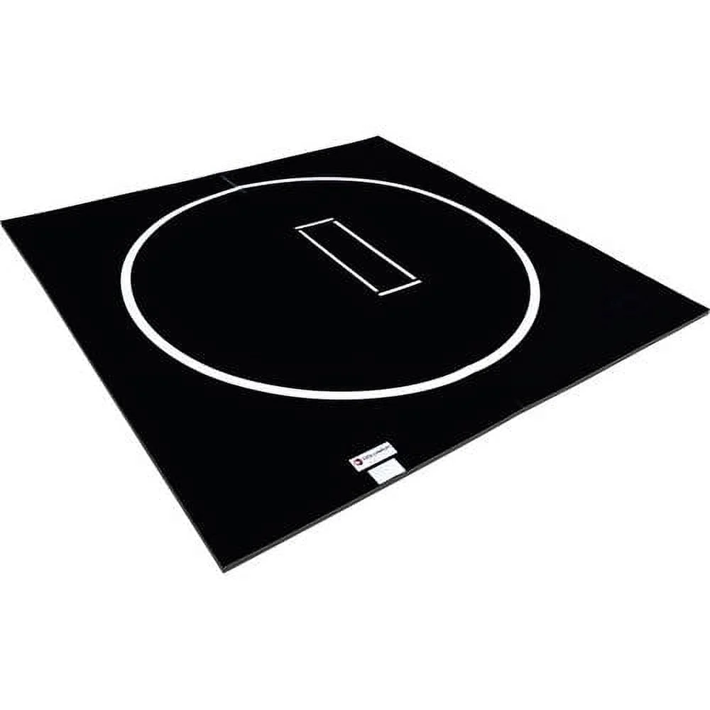 10'x10' Wrestling Mat, Black, Gymnastics, with Circles(Black) - Image 4