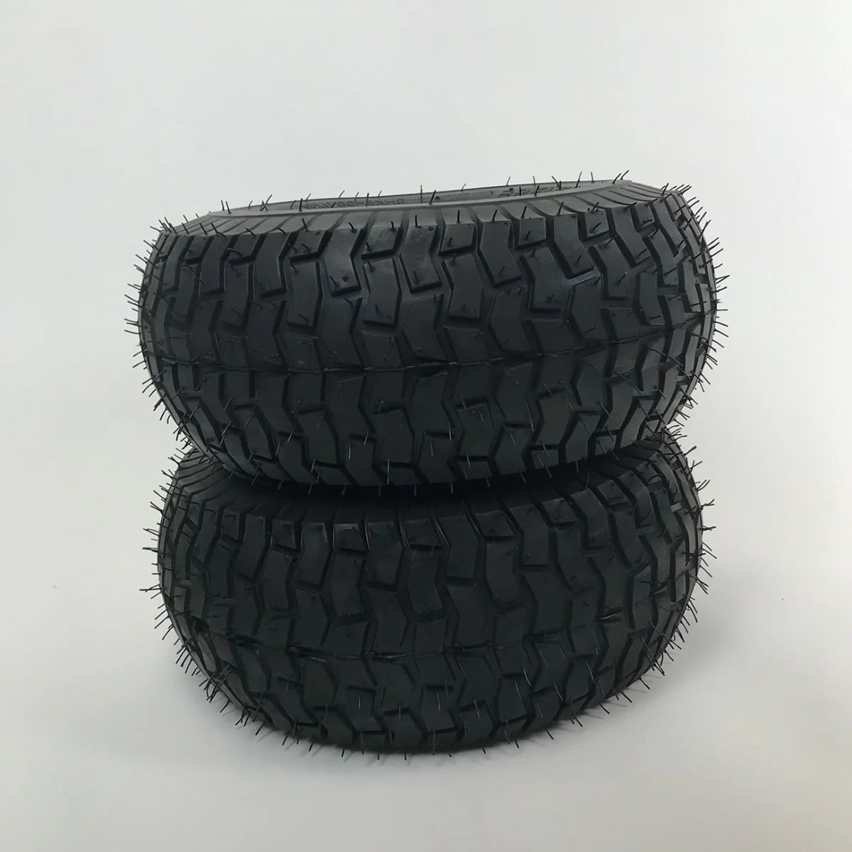 Set of 2 - 15x6.00 - 6 Lawn Mower Tire and Rim - Fits on 3/4 in Axle