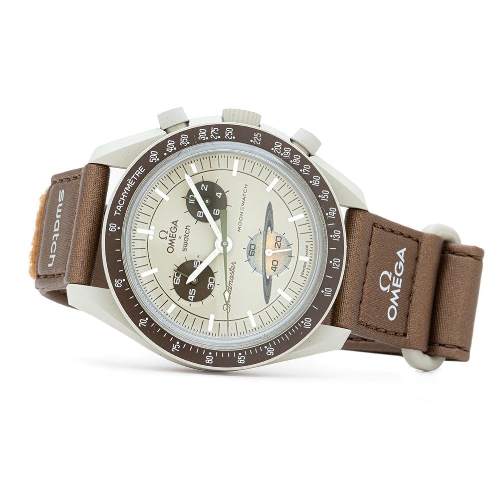 [Super Clone]Swatch x Omega SO33T100 Bioceramic Moonswatch Mission to Saturn