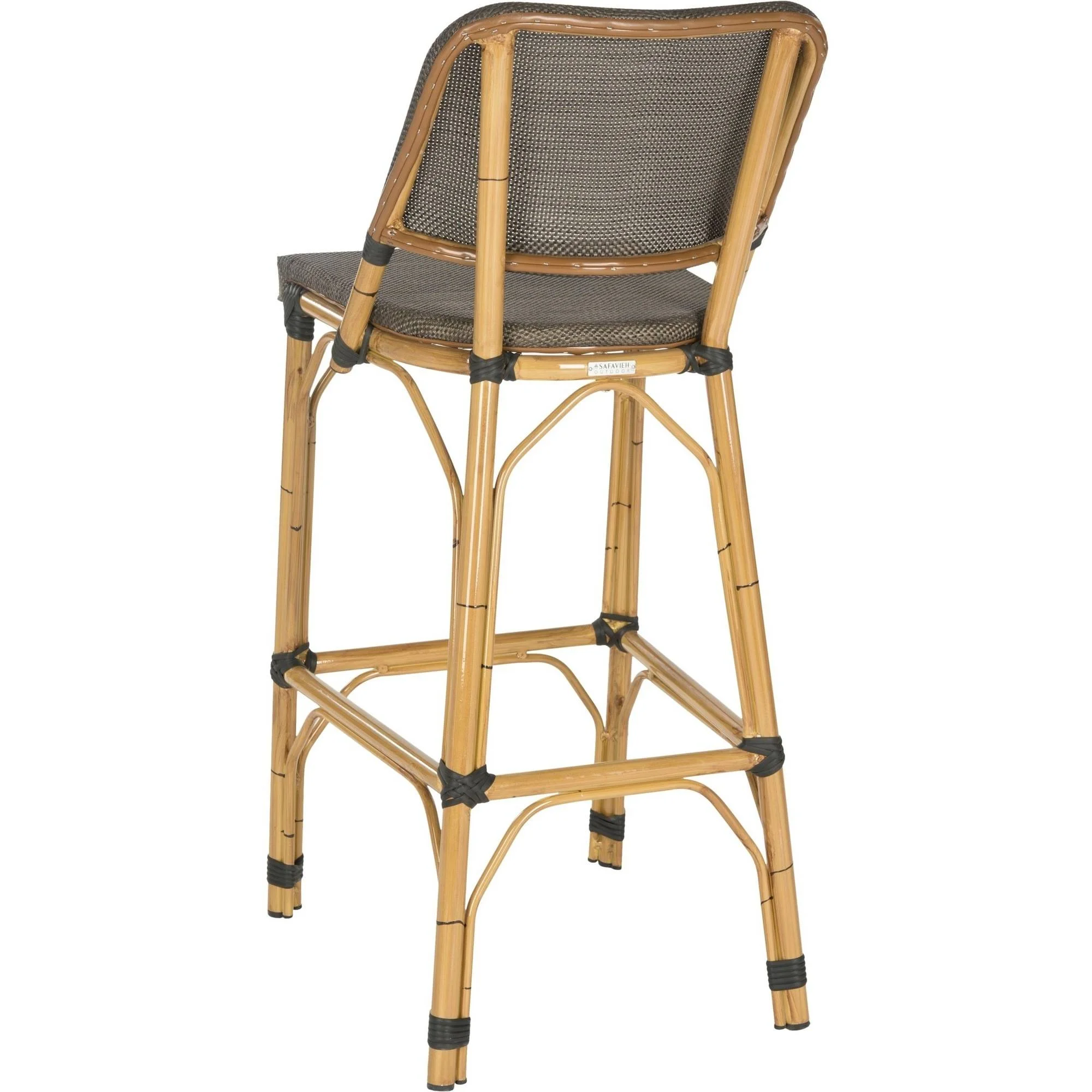 Safavieh Deltana Wicker Indoor-Outdoor Barstool(Brown)