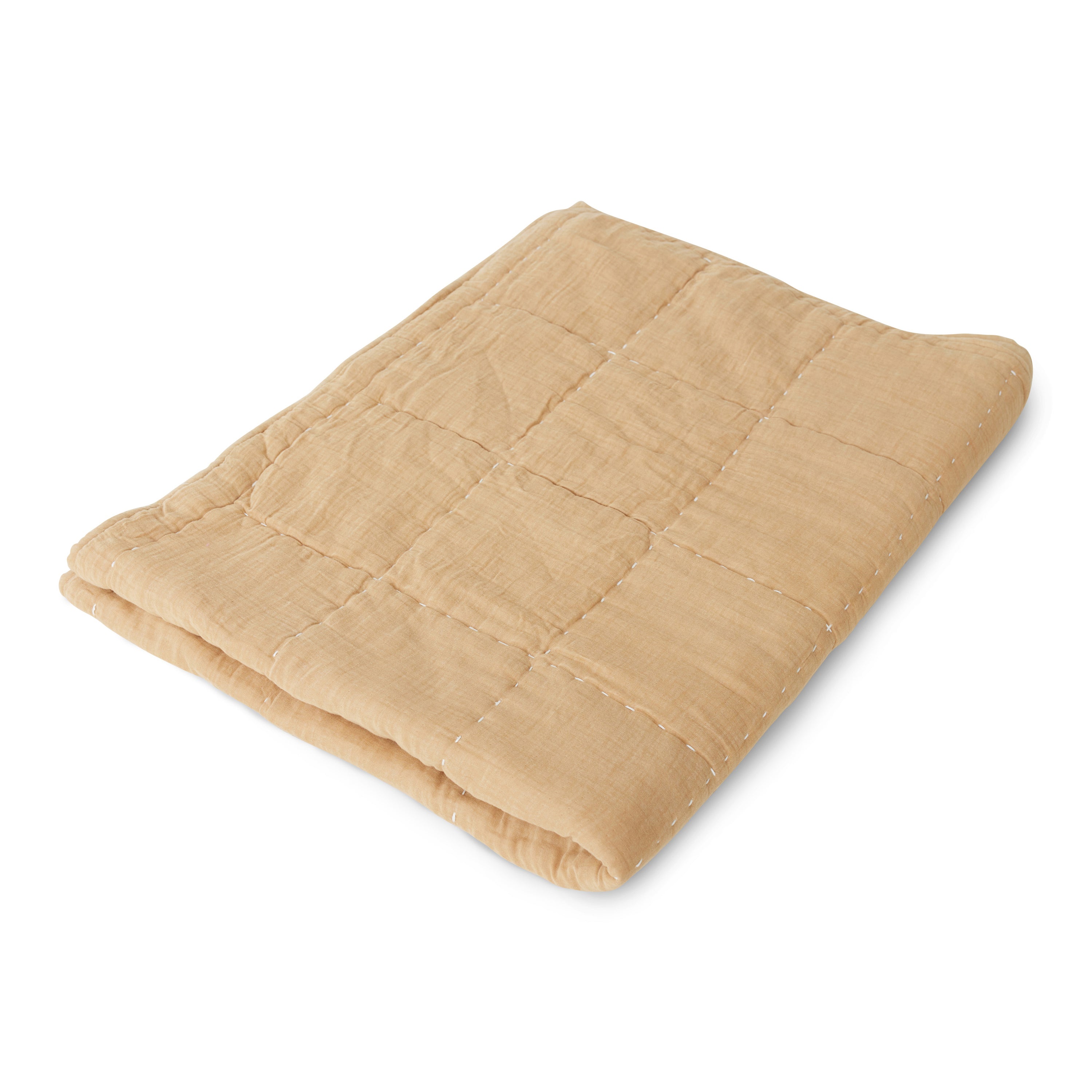 HKliving Quilted Plaid 170 x 130 cm - Sand