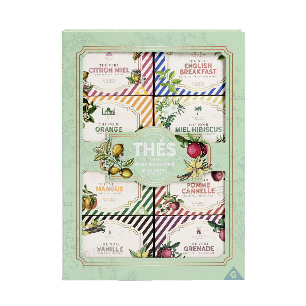 Coffret thé du monde 8 saveurs
