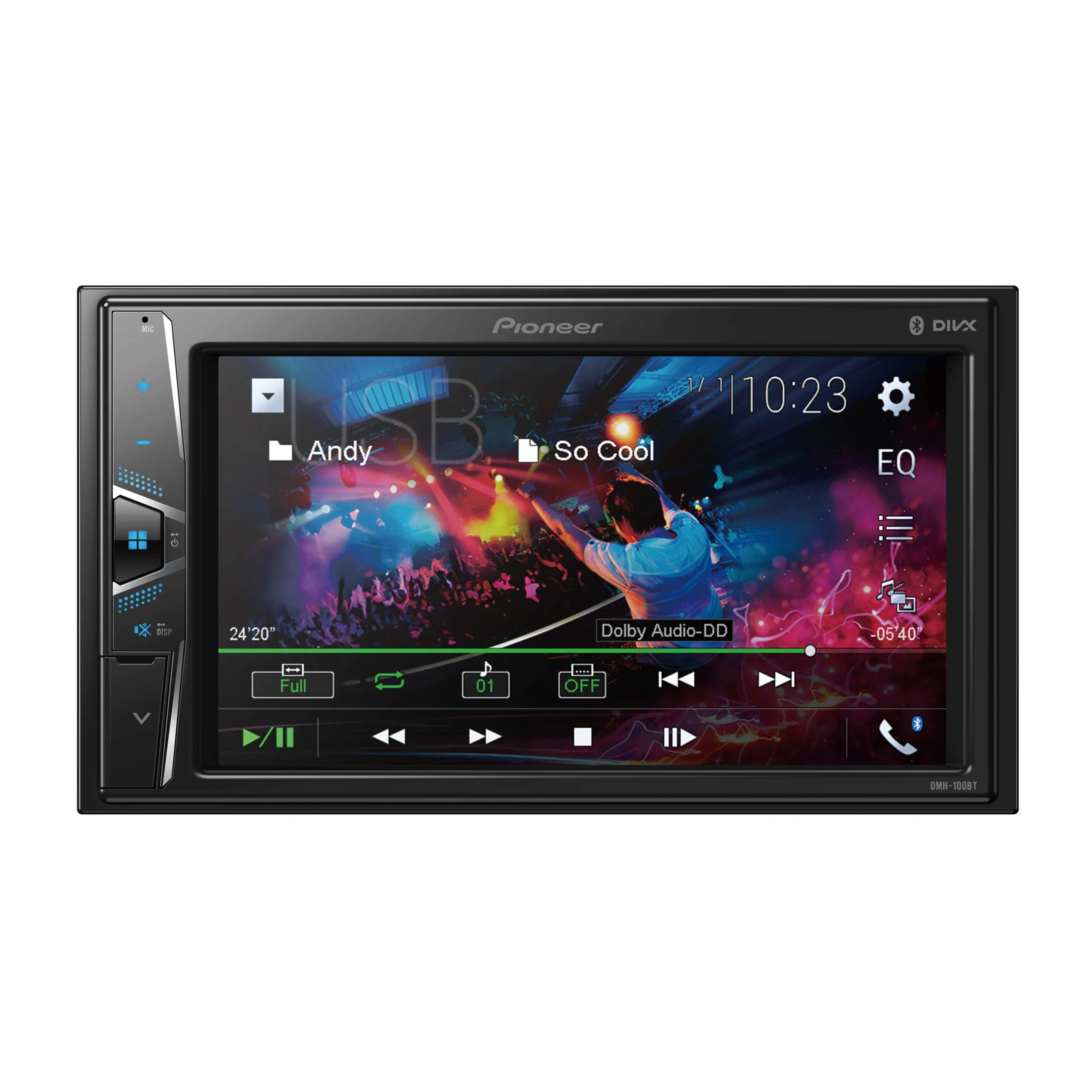 DMH-100BT 6.2" WVGA Display, Built-in Bluetooth Digital Media Receiver - Image 3