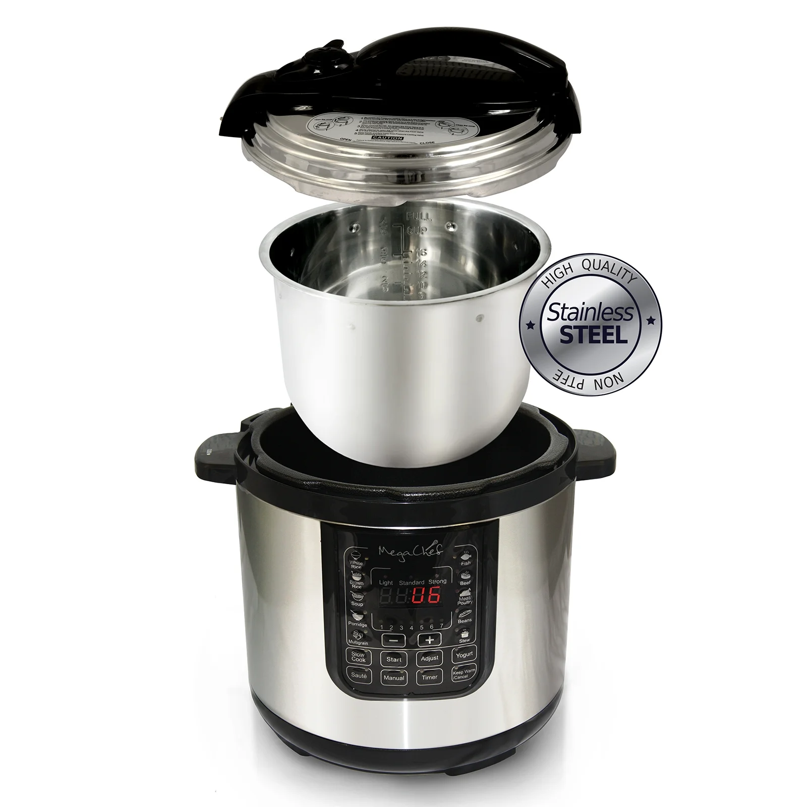 Megachef 8 - Quart Digital Pressure Cooker, 15