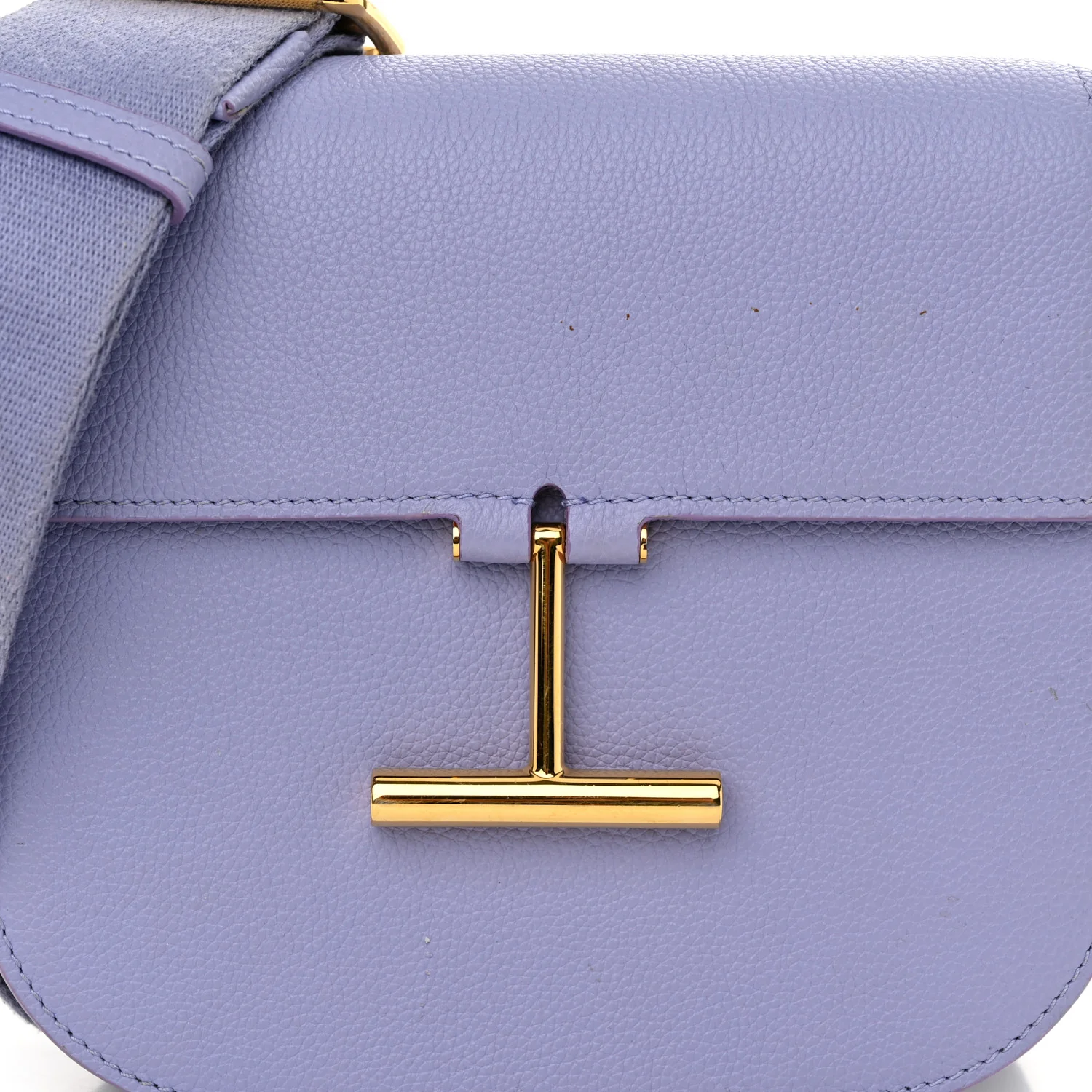 Calfskin Mini T Clasp Tara Crossbody Bag Hyacinth