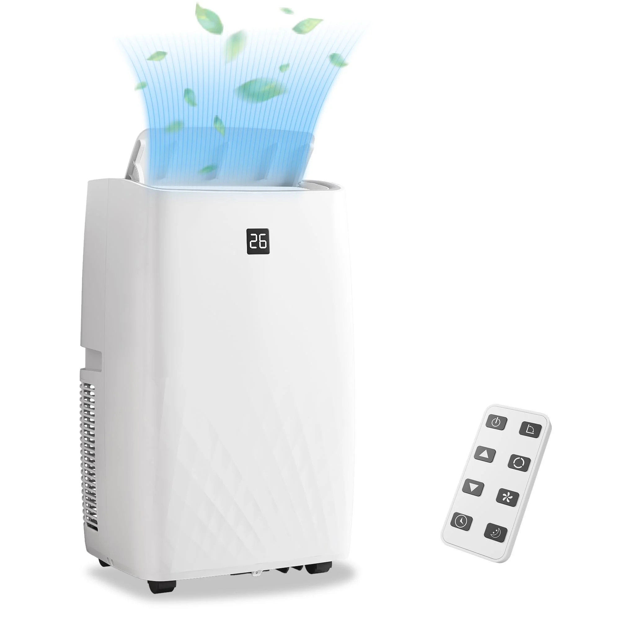 14000BTU Portable Air Conditioners Cool Up to 750 Sq.Ft, 4 in 1 Portable AC Unit with Remote Control/Dehumidifier/3 speeds fan/Sleep Mode for living room, bedroom, office - Image 4