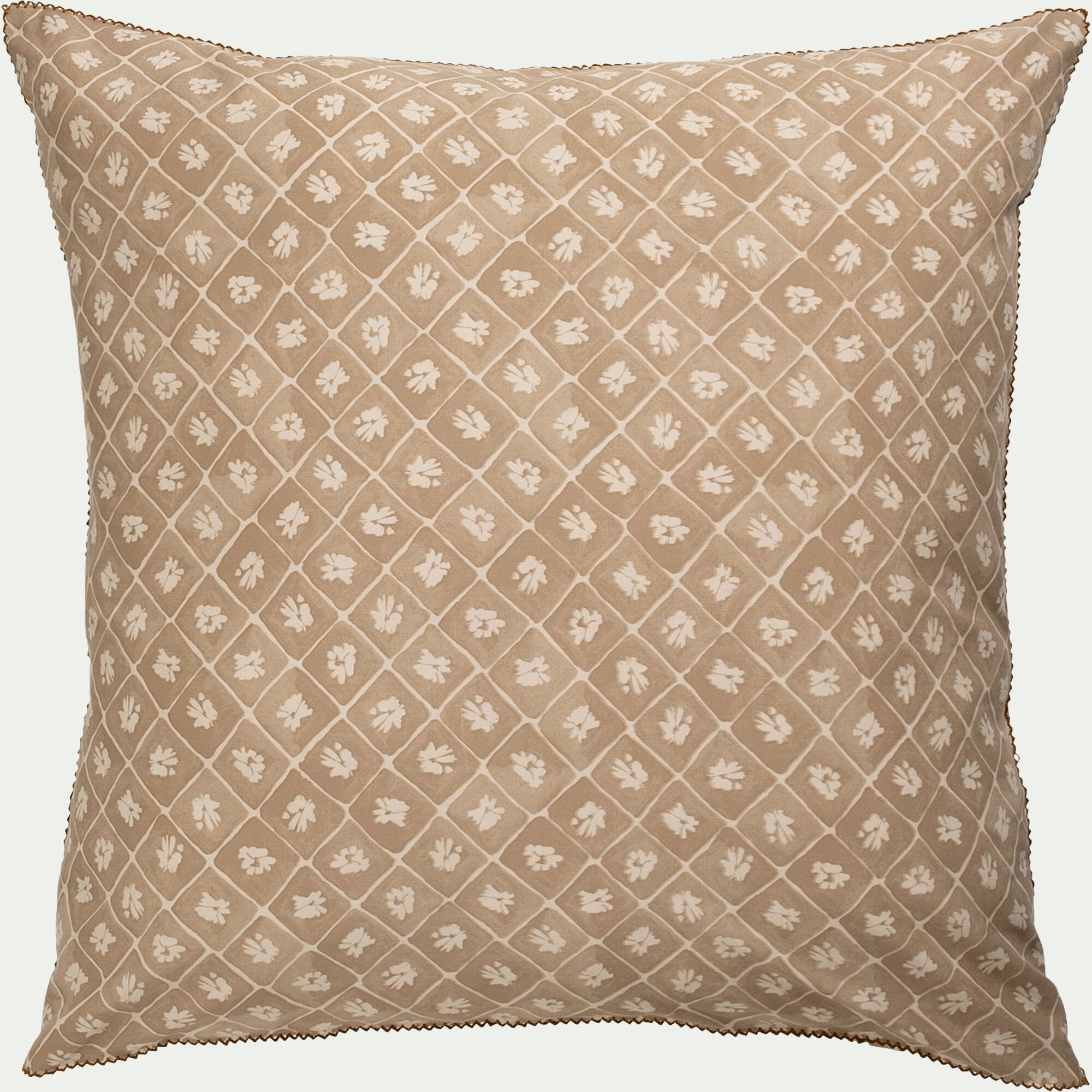 PIASTRE - Housse de couette 240x220cm et 2 taies d'oreiller 63x63cm en coton lavé - beige