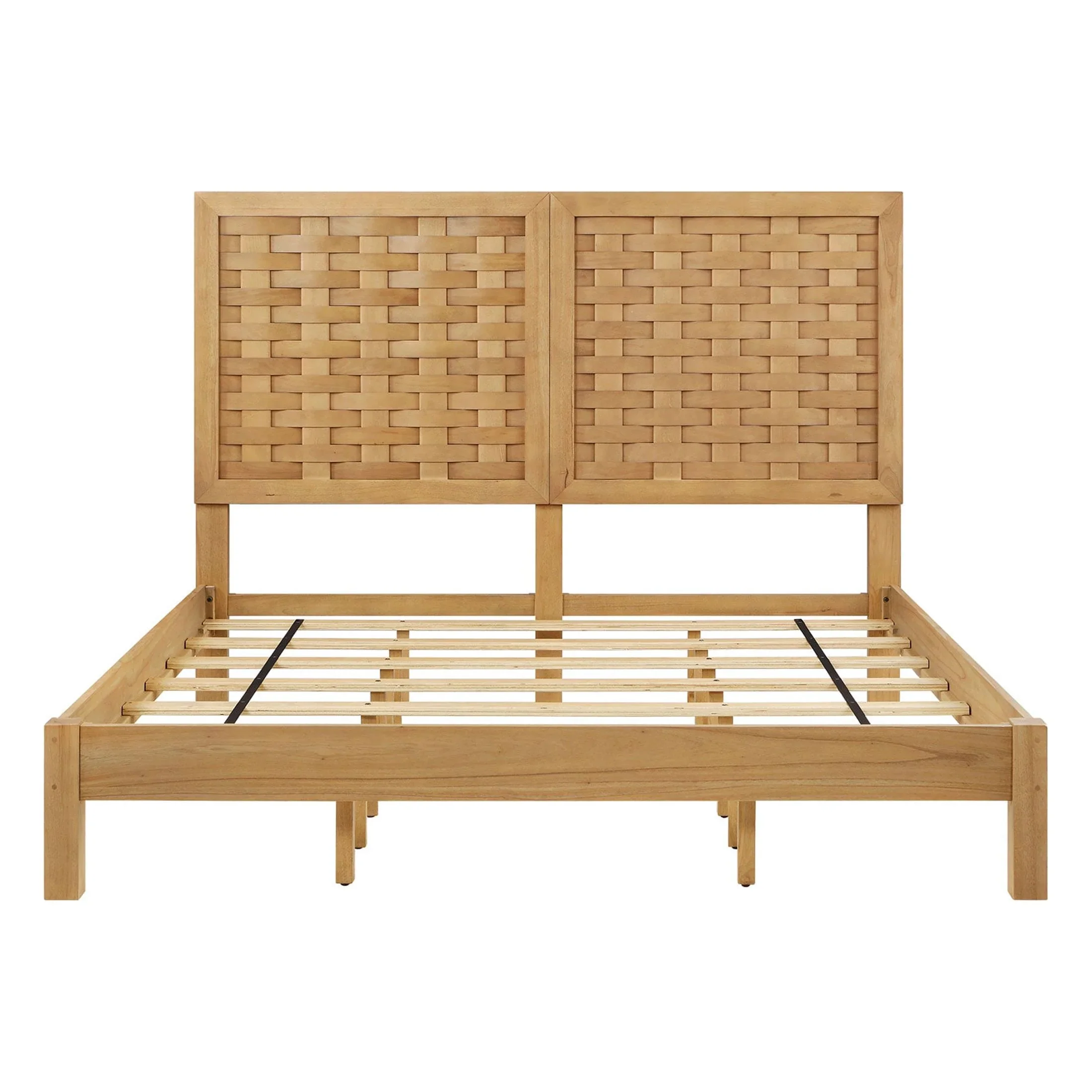 Better Homes & Gardens Bristol Queen Woven Bed, Natural Oak finish, by Dave & Jenny Marrs