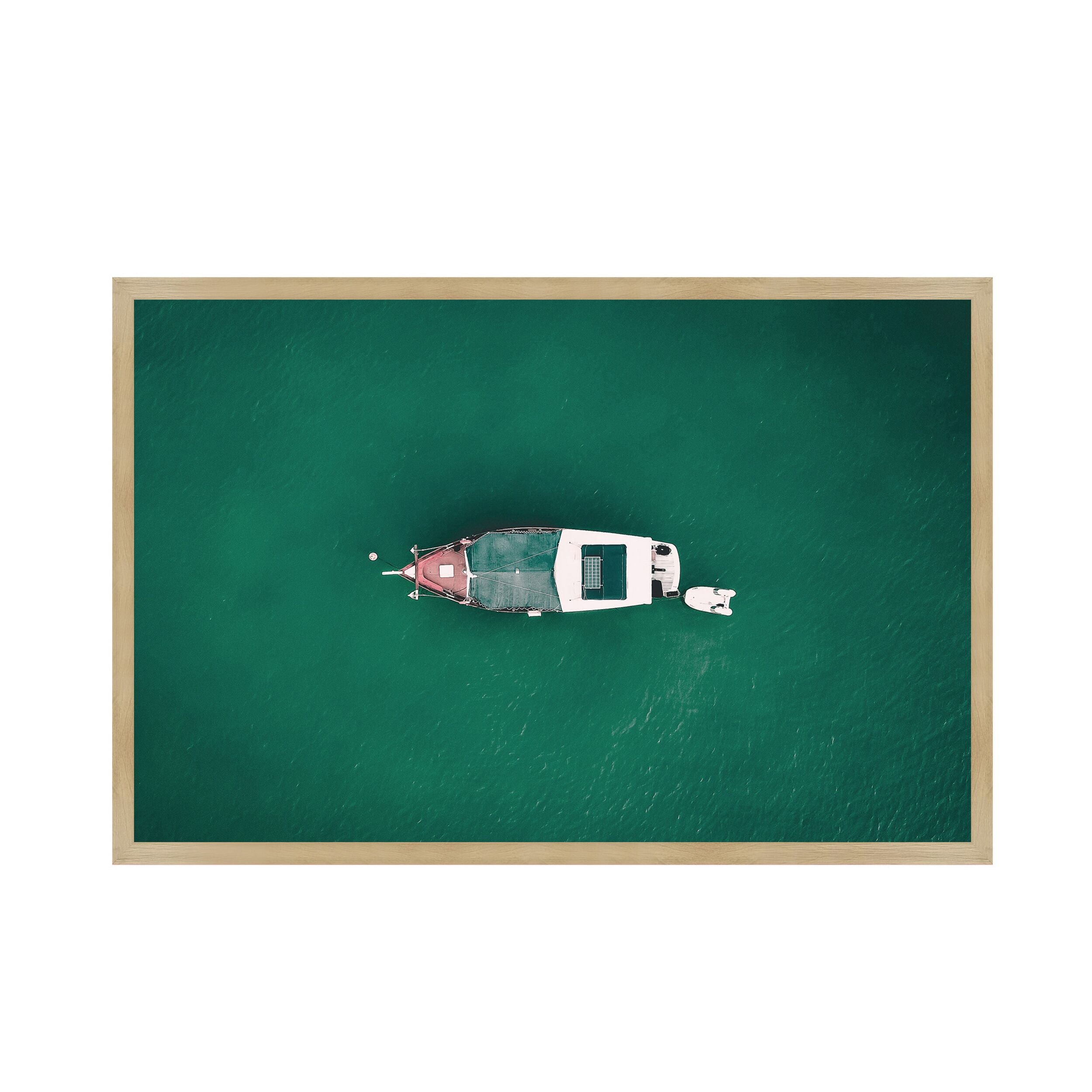 The Crossing Glass Framed Print 90x60cm