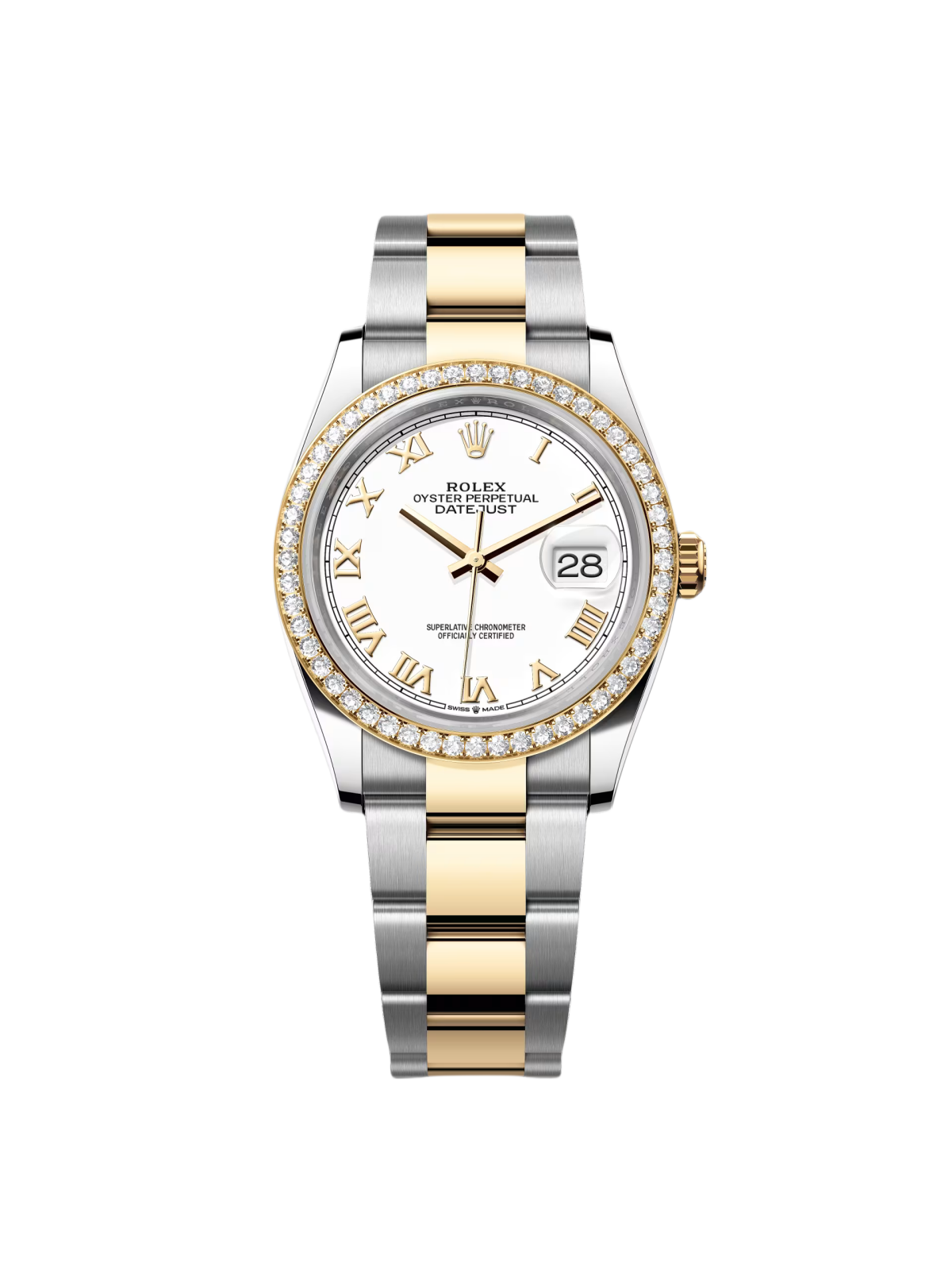 【Super Clone】RLX  Datejust 36mm 126283 White Dial Jubilee Bracelet Watch