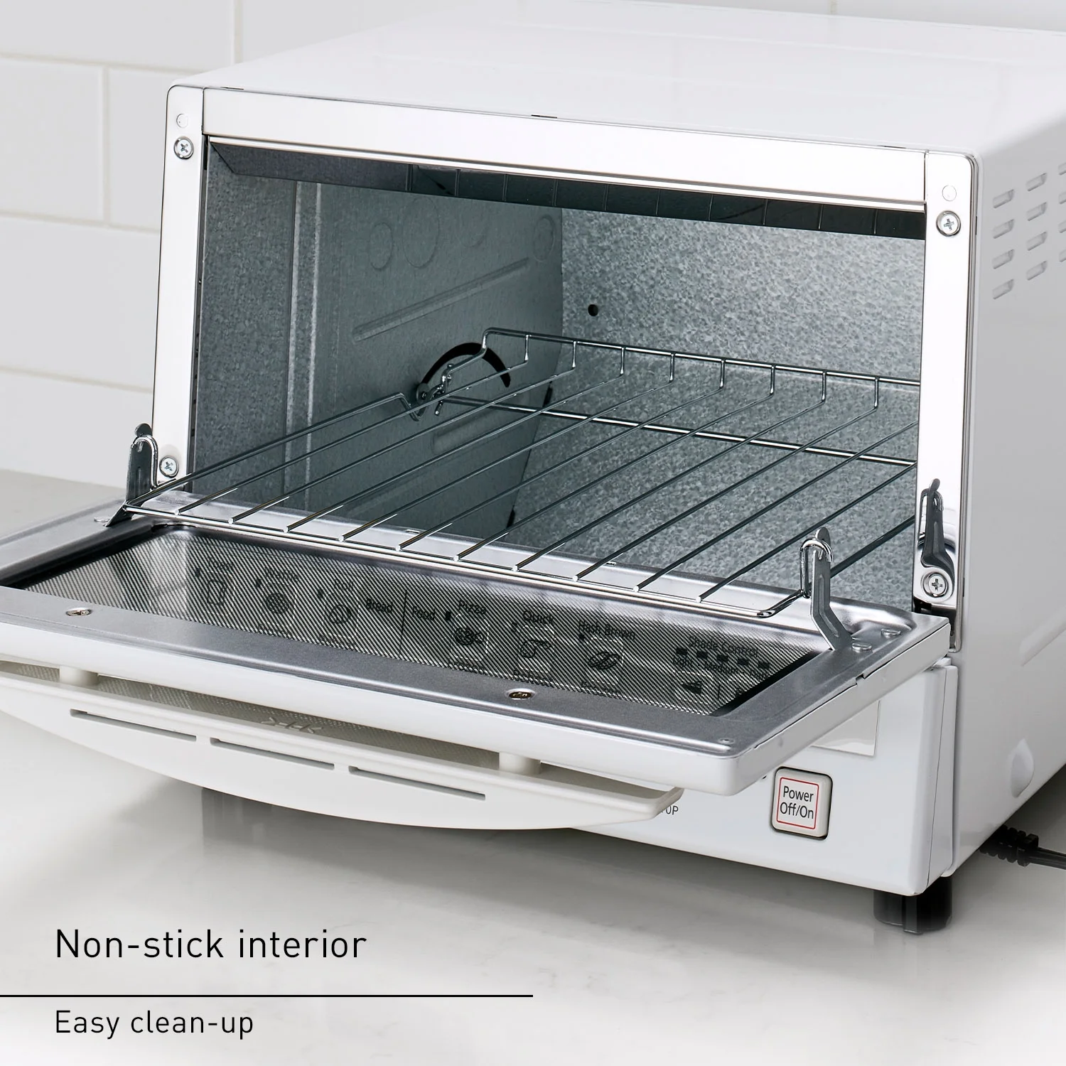 FlashXpress 1300 W 4-Slice Countertop Toaster Oven(White) - Image 7