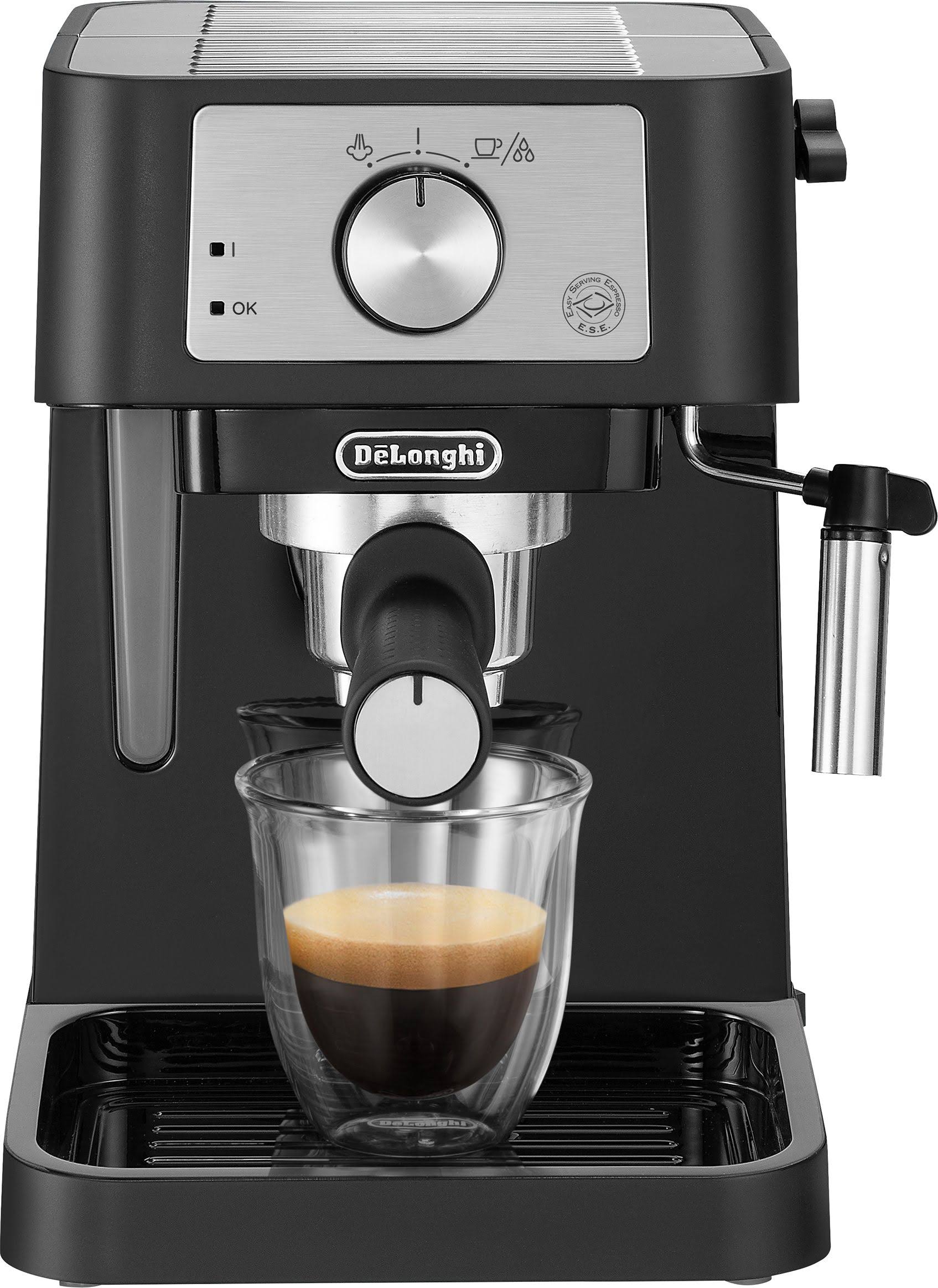 De'Longhi Stilosa EC260.BK, Traditional Barista Pump Espresso Coffee Machine, 2 Cups, Black