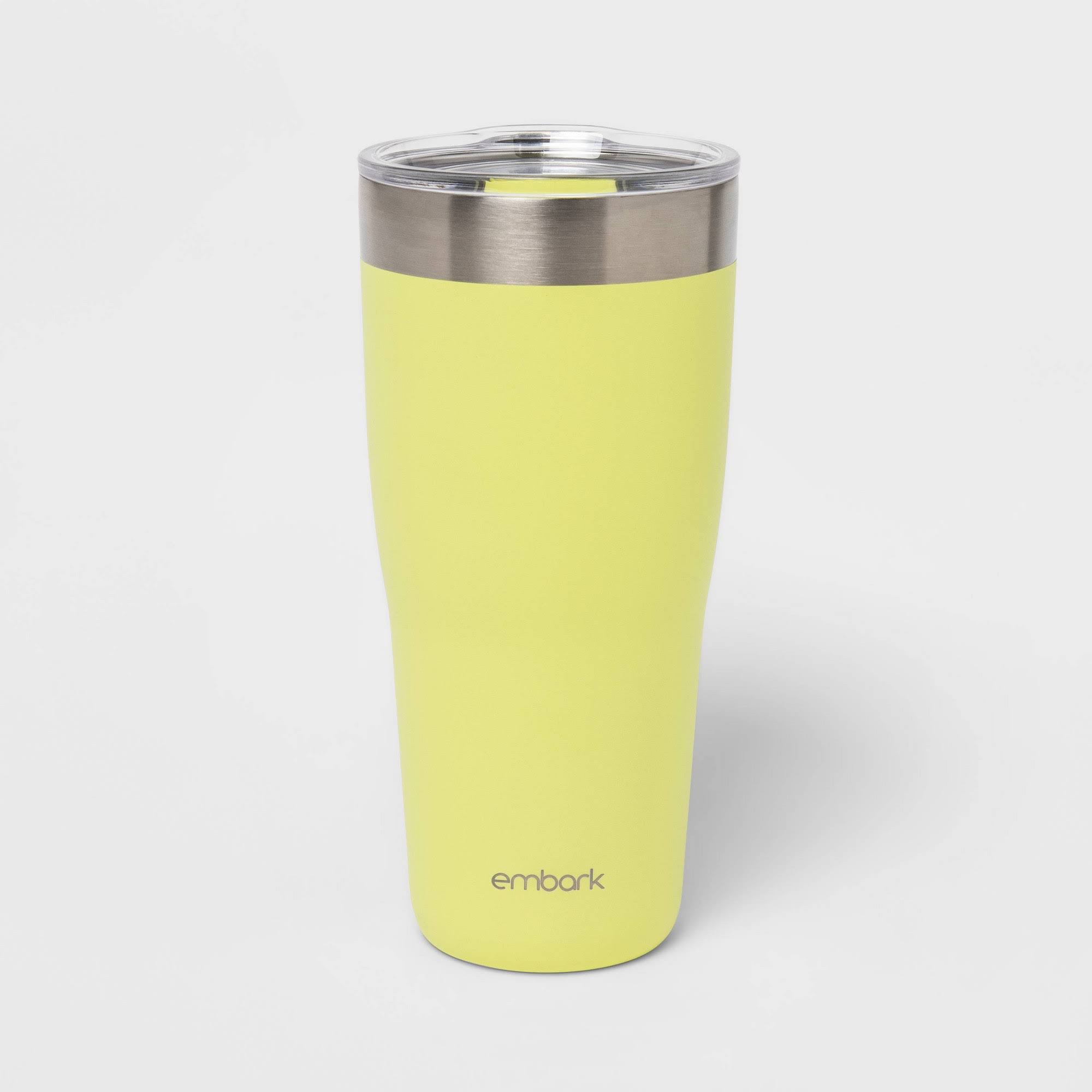30oz Stainless Steel Lidded Tumbler Citron Green - Embark