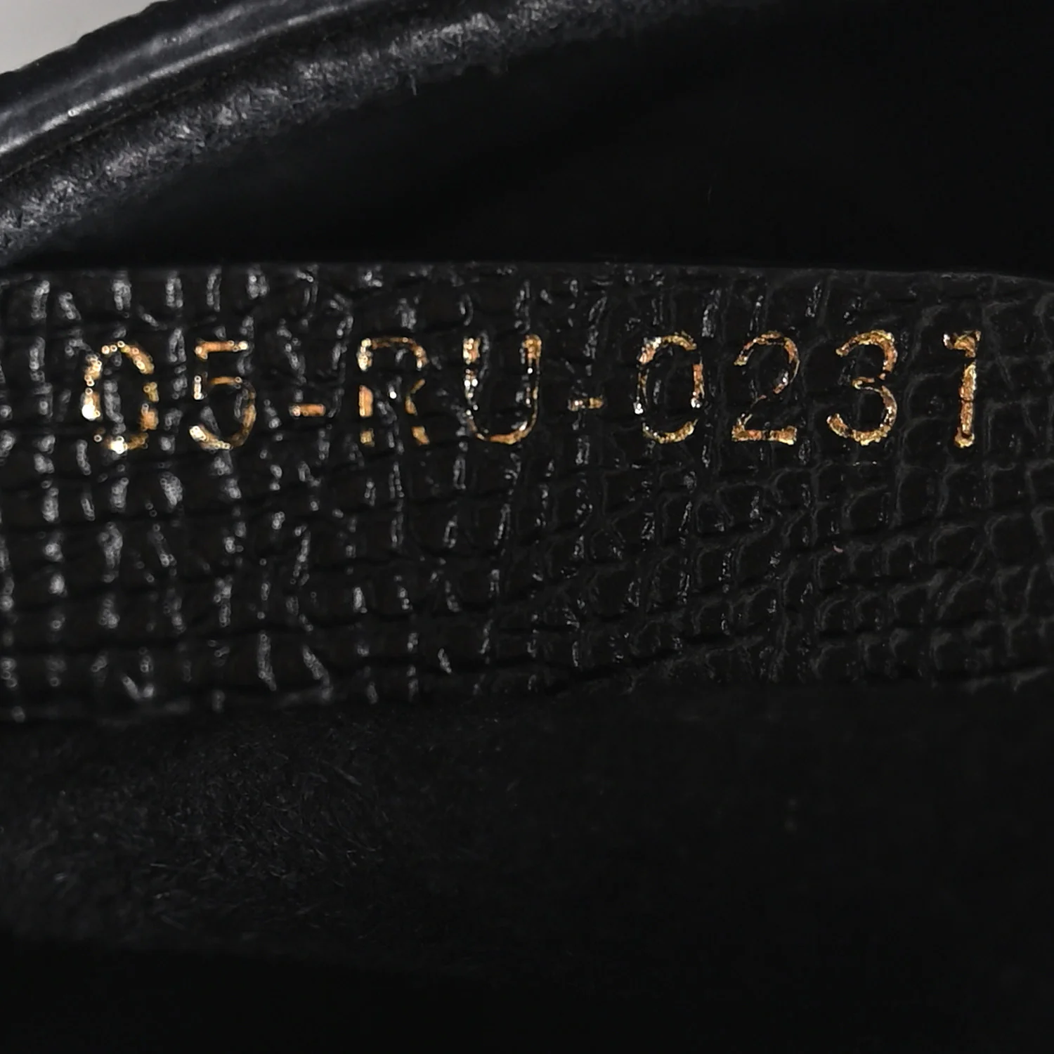 Grained Calfskin Mini Saddle Bag Black