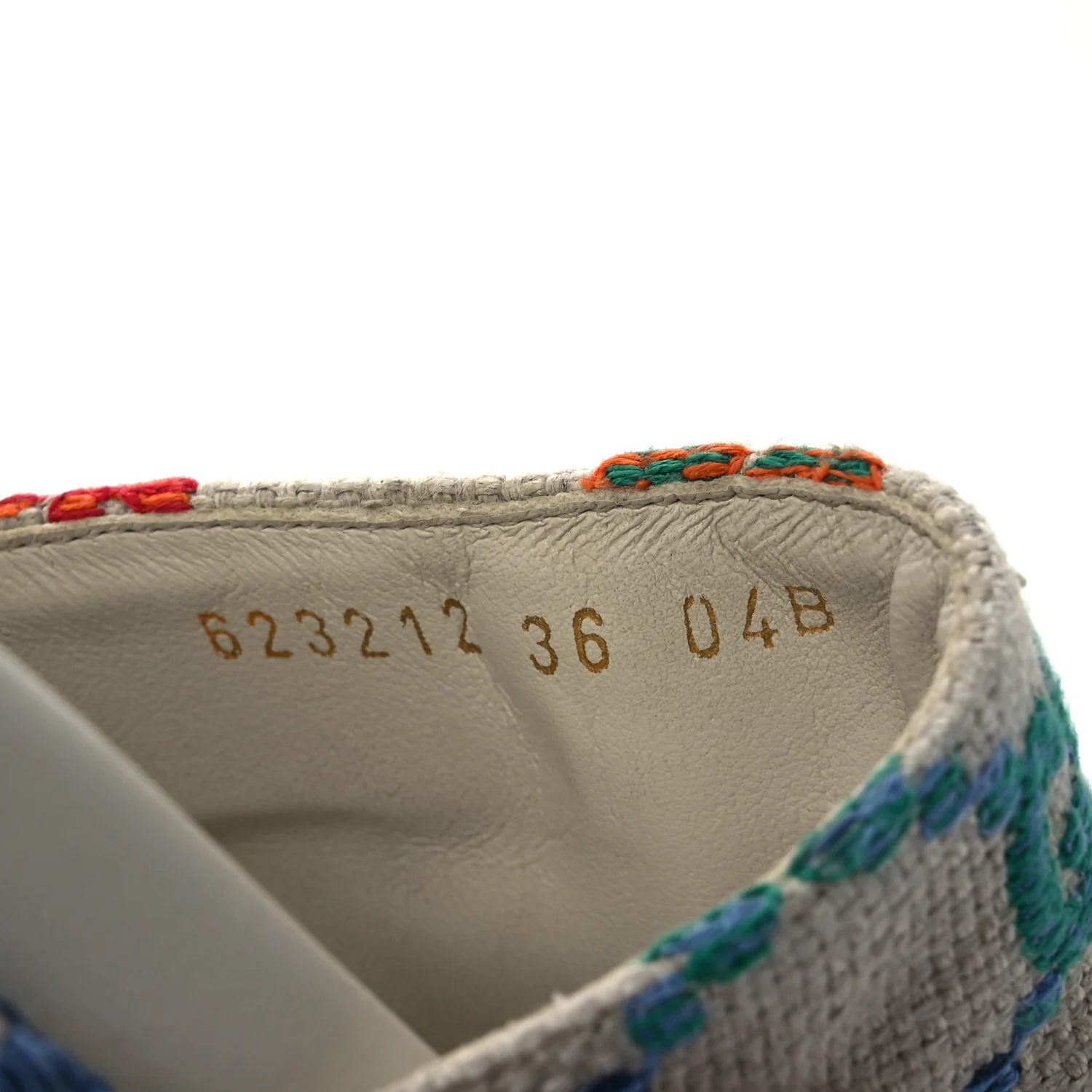 Linen Psychedelic Mini GG Monogram Angelina Platform 55mm Slide Sandals 36 Multicolor