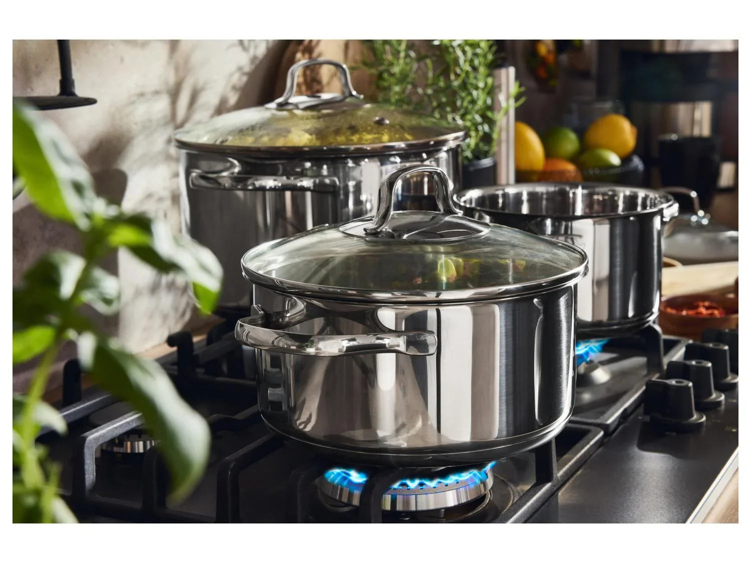 SILVERCREST Batterie de cuisine, 3 pices