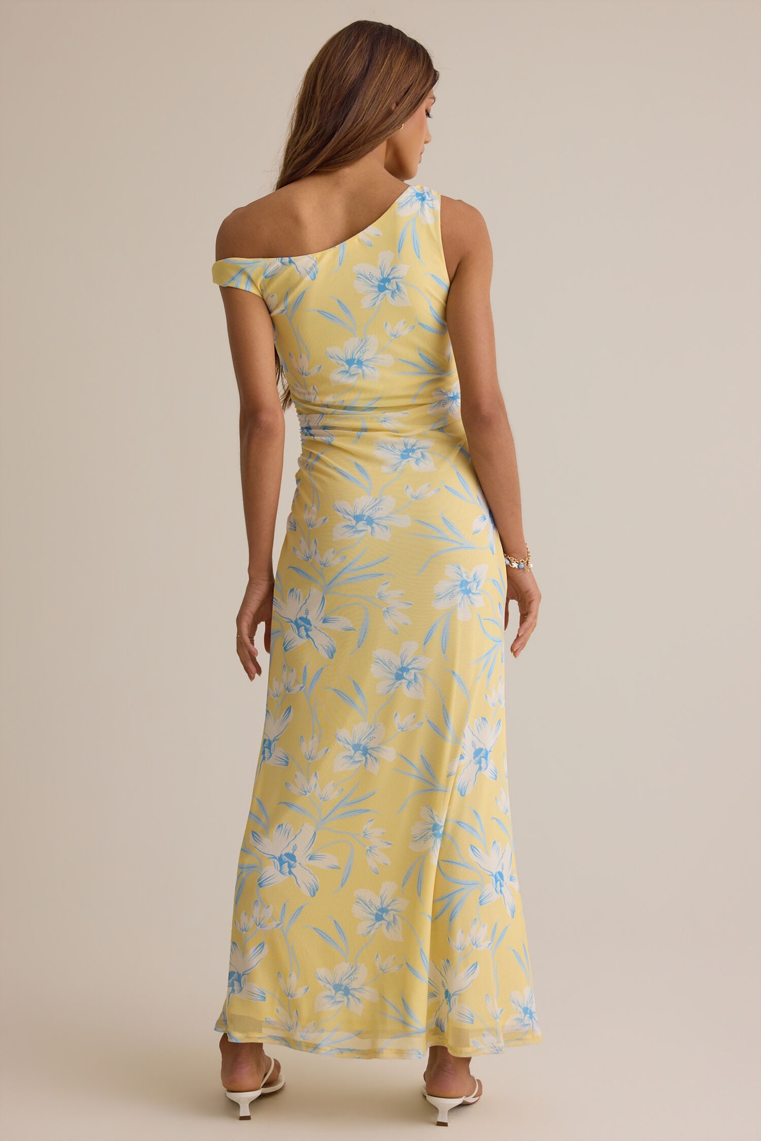 Zari Floral Ruched Maxi Dress