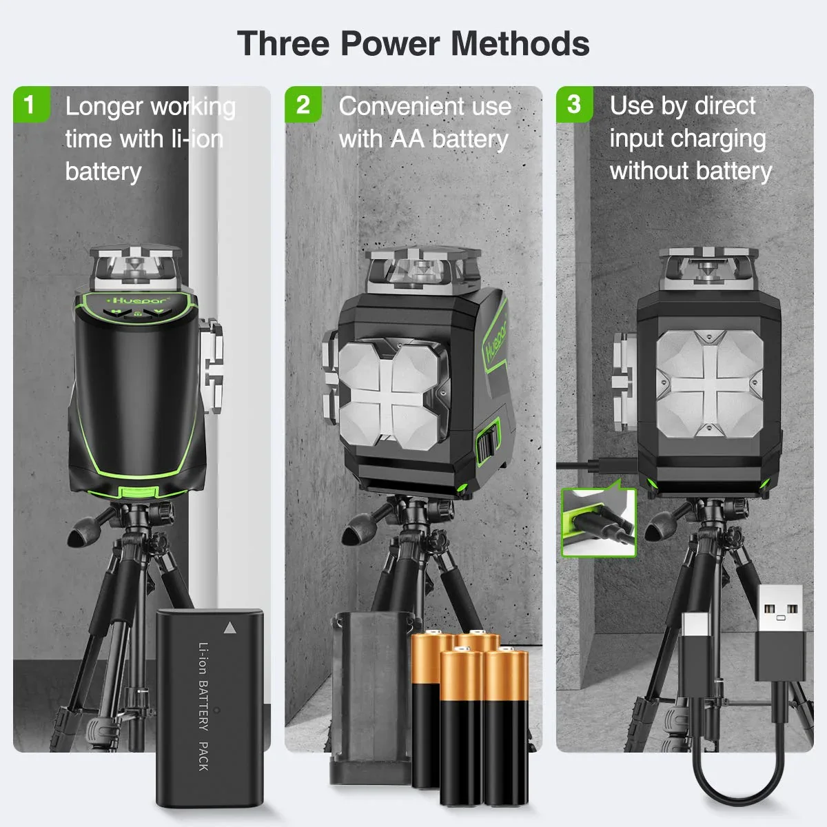 4D 16 Lines Self-Leveling Laser Level, 200Ft Green Beam 4 x 360° Cross Line Laser Level Tools with LCD Screen, Bluetooth and Magnetic Bracket