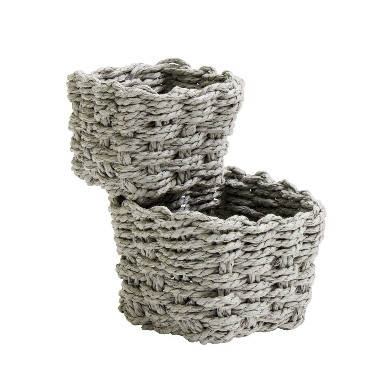 Panière de rangement tressée x2 tailles (3 modèles)