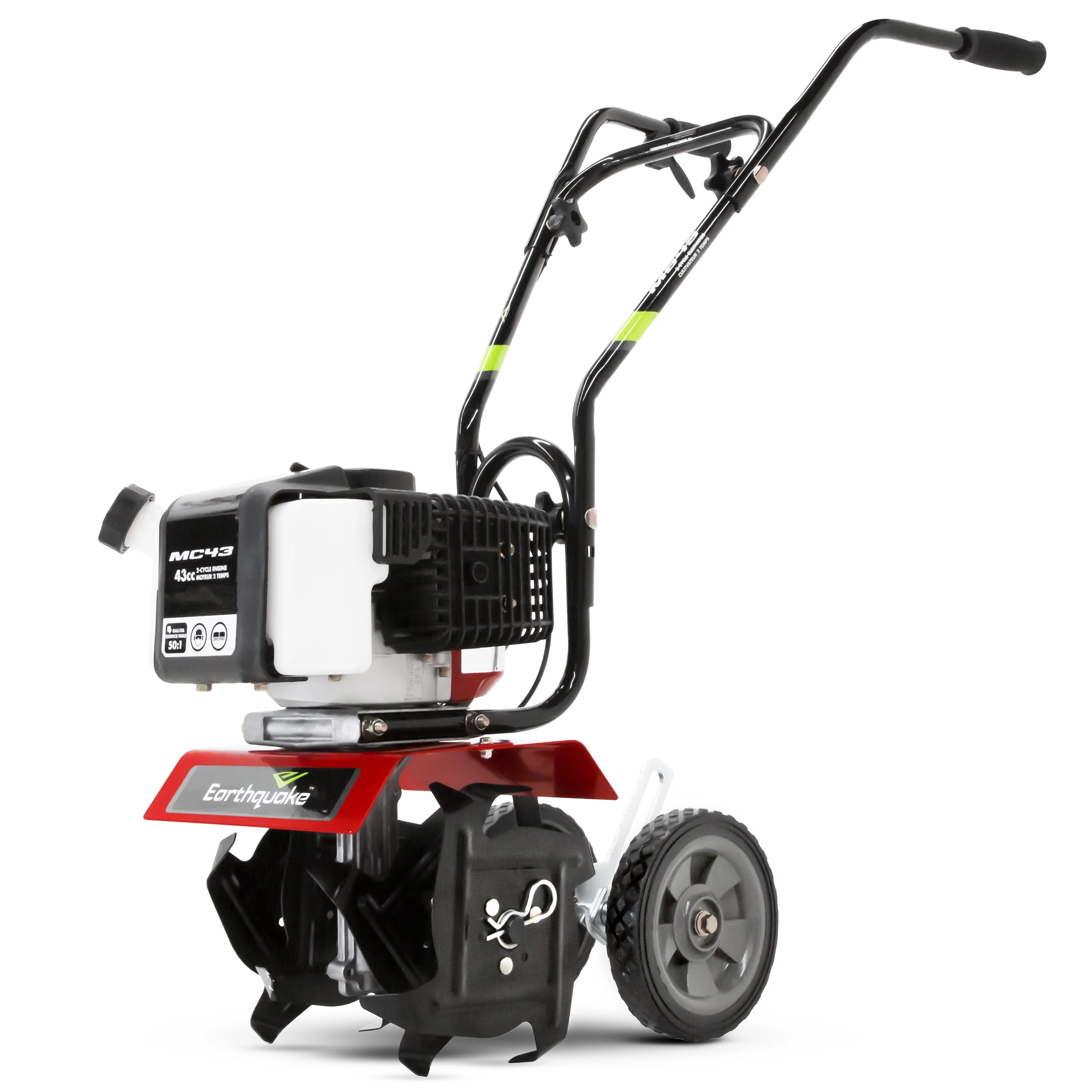 Earthquake MC43 Mini Cultivator Tiller with 43cc 2 - Cycle Viper Engine, 5 Year Warranty